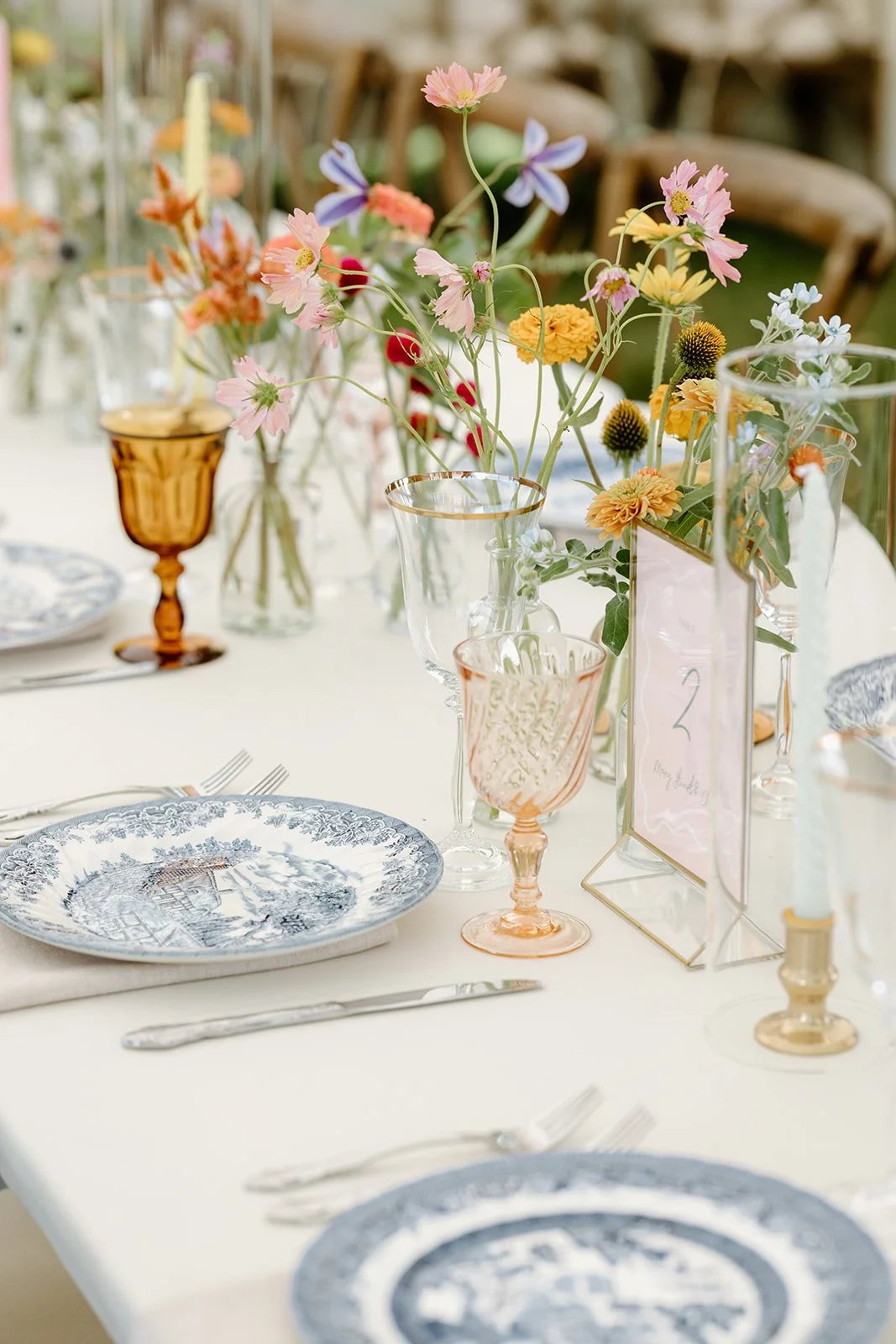 Eclectic vintage wedding rentals from AFA Rentals. 
