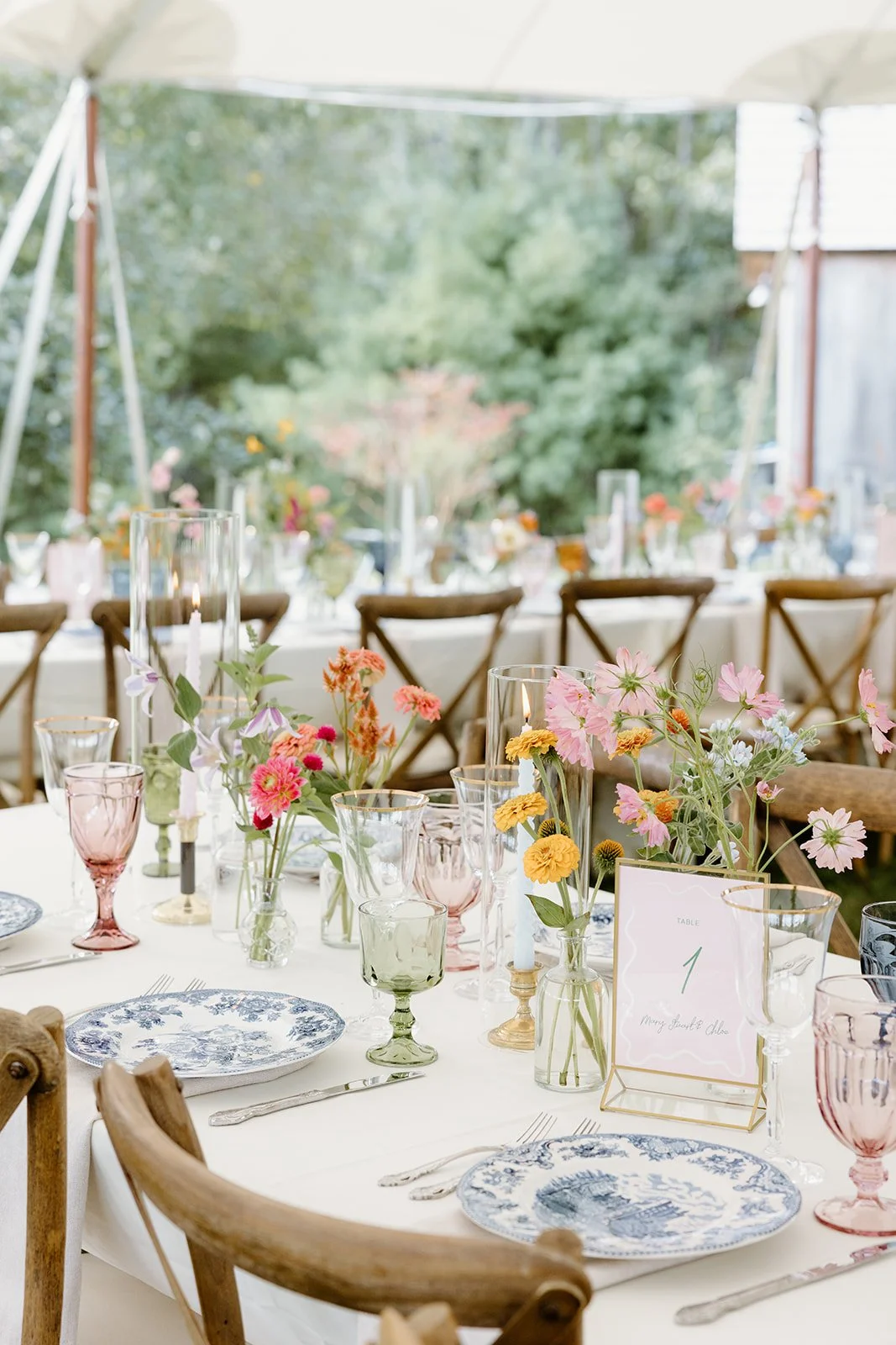 Eclectic vintage wedding rentals from AFA Rentals. 