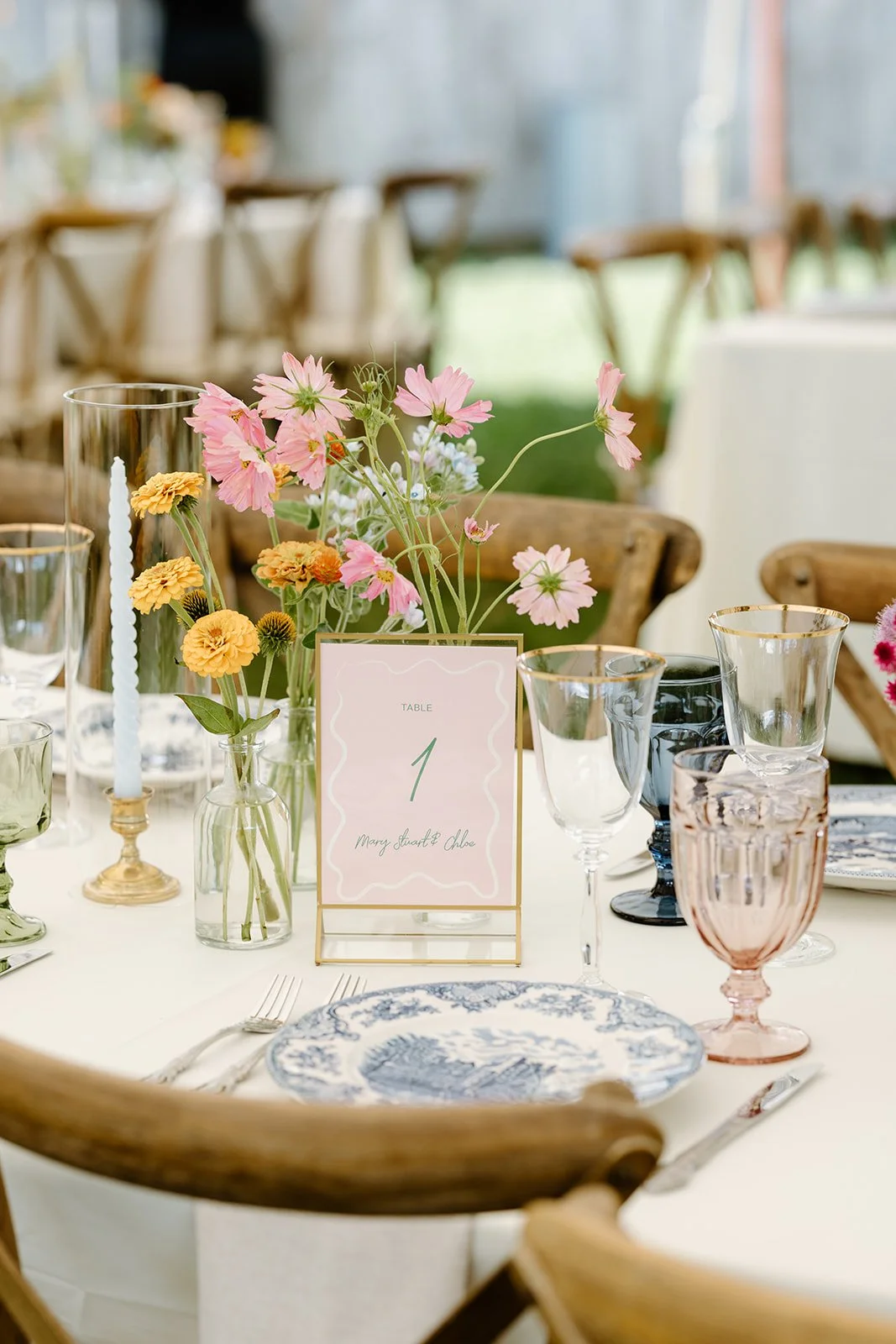 Eclectic vintage wedding rentals from AFA Rentals. 