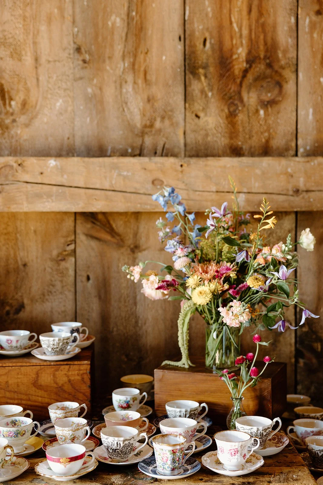 Eclectic vintage wedding rentals from AFA Rentals. 