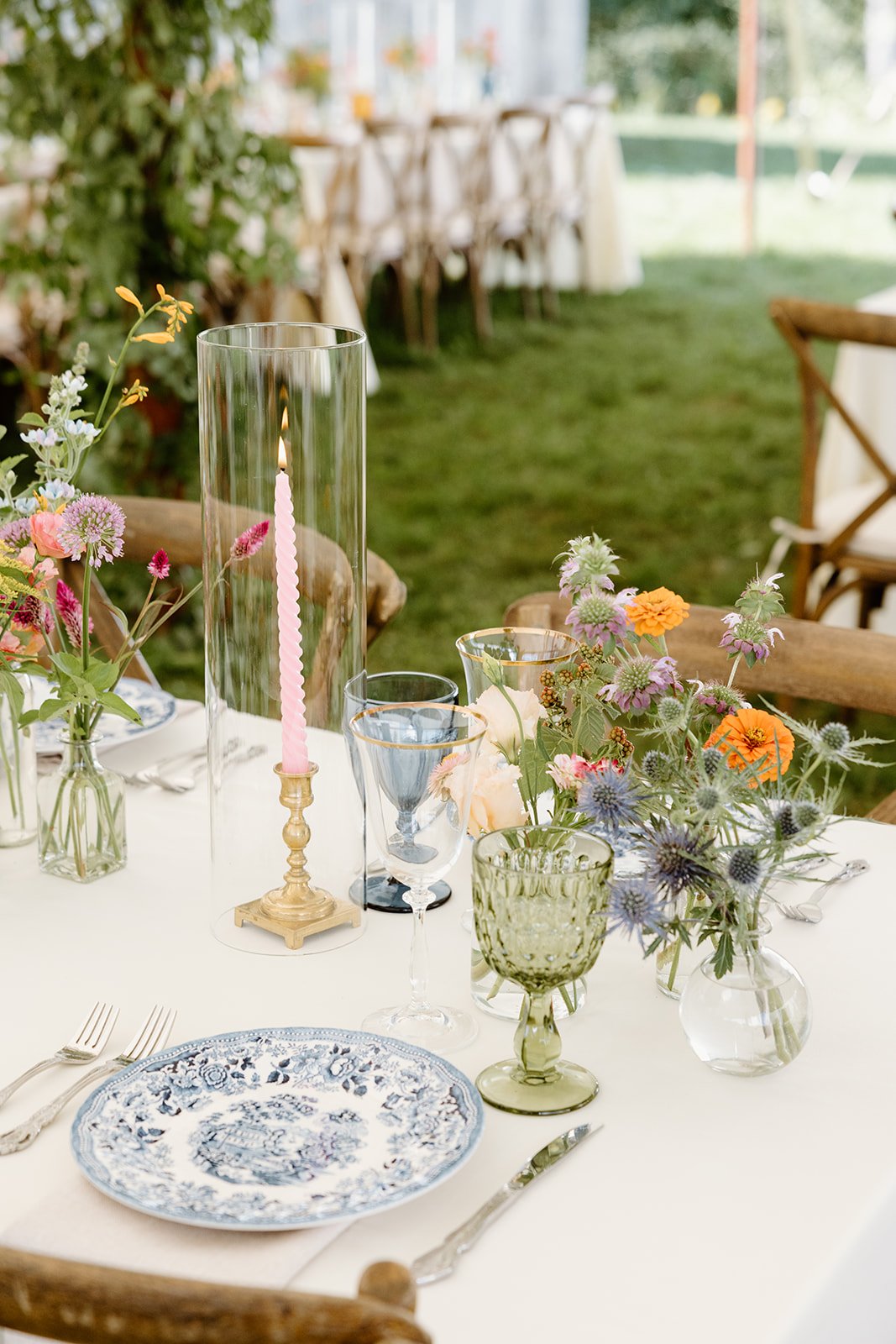 Eclectic vintage wedding rentals from AFA Rentals. 
