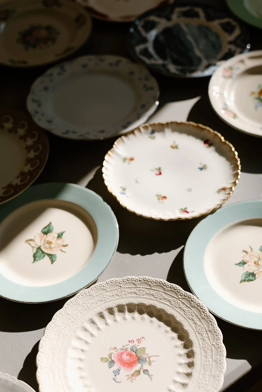 Eclectic vintage wedding rentals from AFA Rentals. 