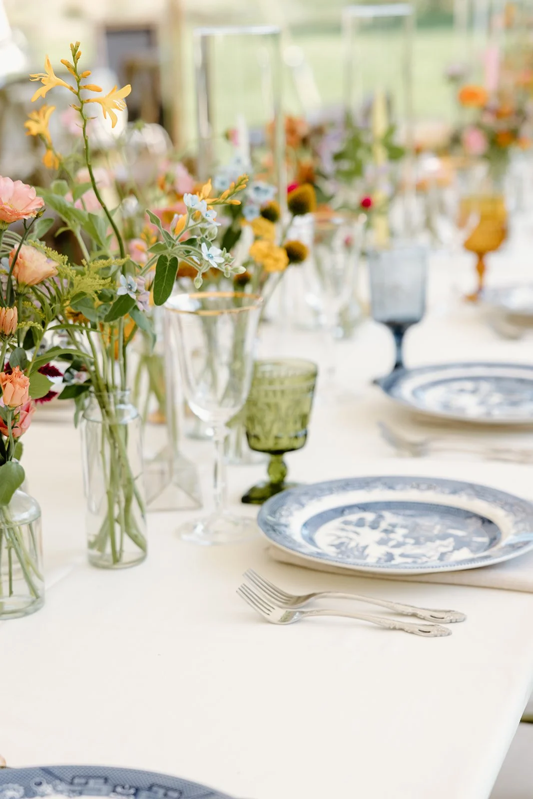 Eclectic vintage wedding rentals from AFA Rentals. 