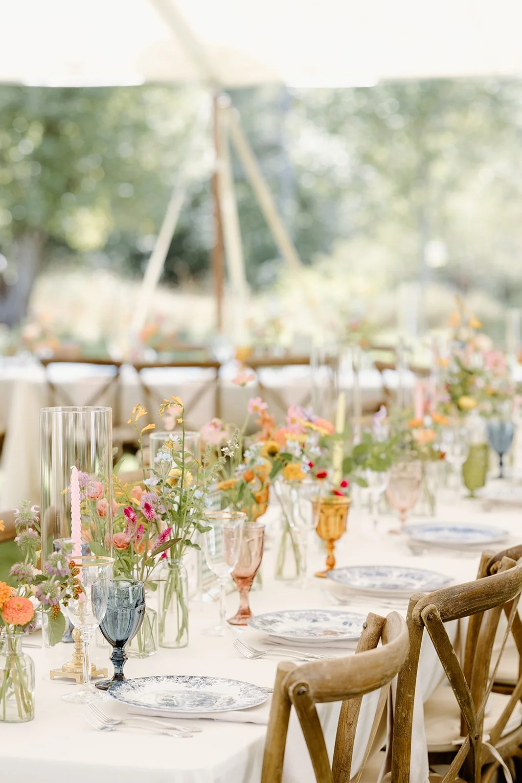 Eclectic vintage wedding rentals from AFA Rentals. 