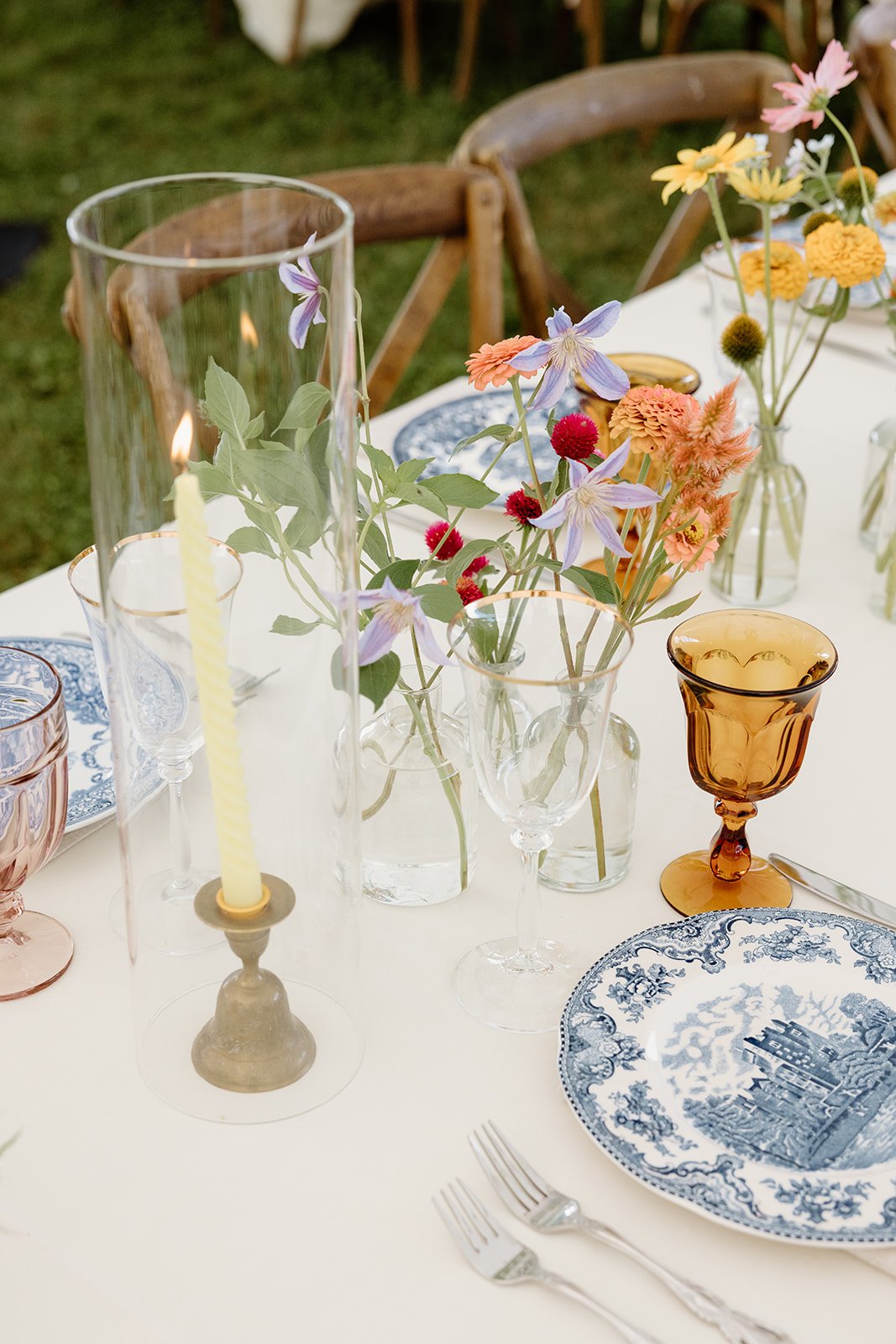 Eclectic vintage wedding rentals from AFA Rentals. 