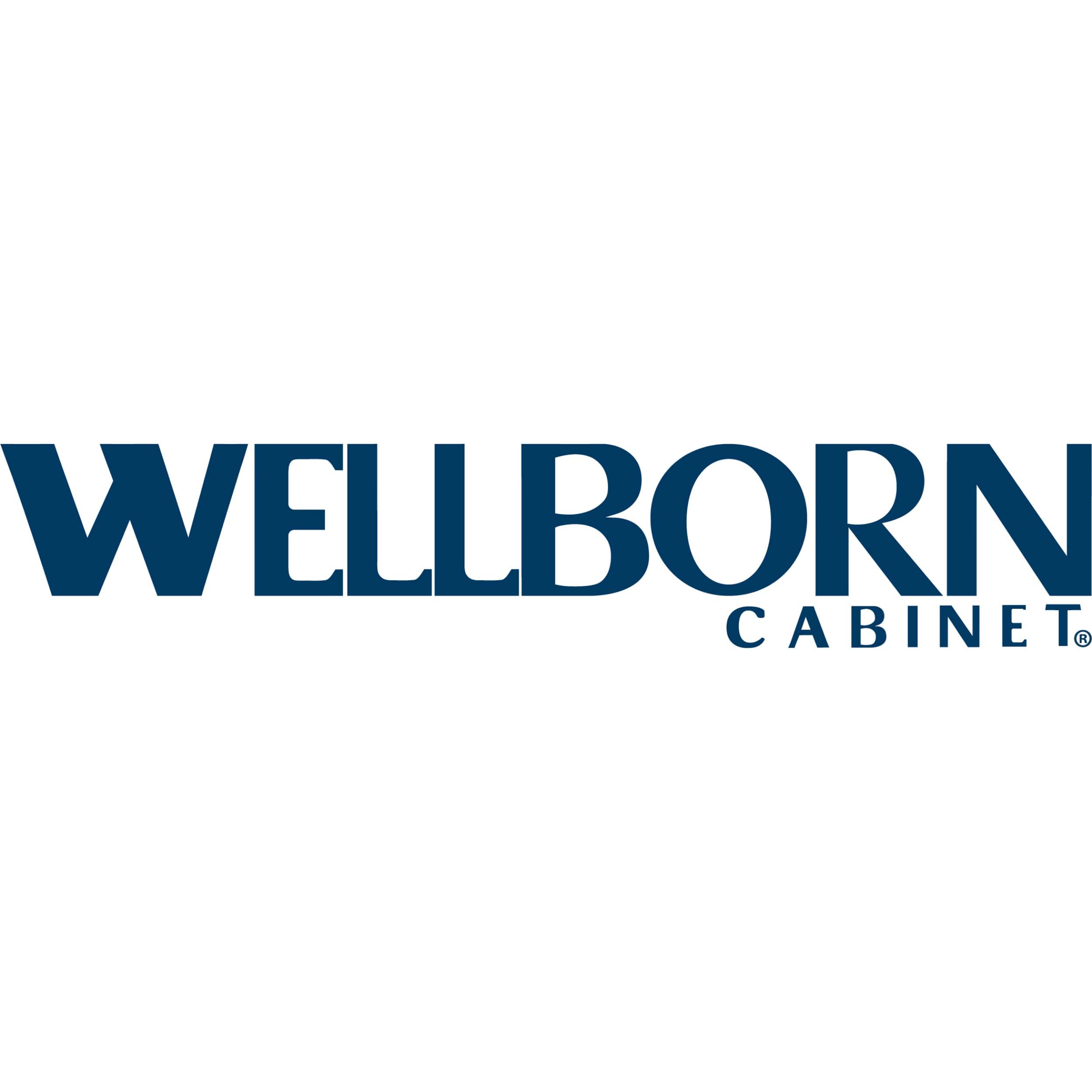 Wellborn Cabinet logo in navy blue text on white background.