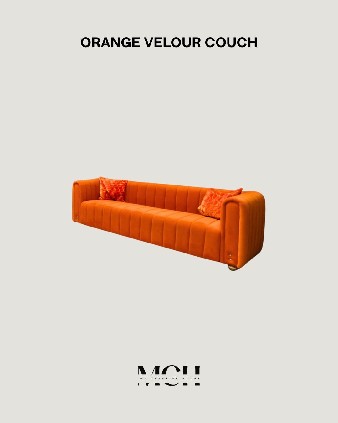 ORANGE VELOUR COUCH.JPG