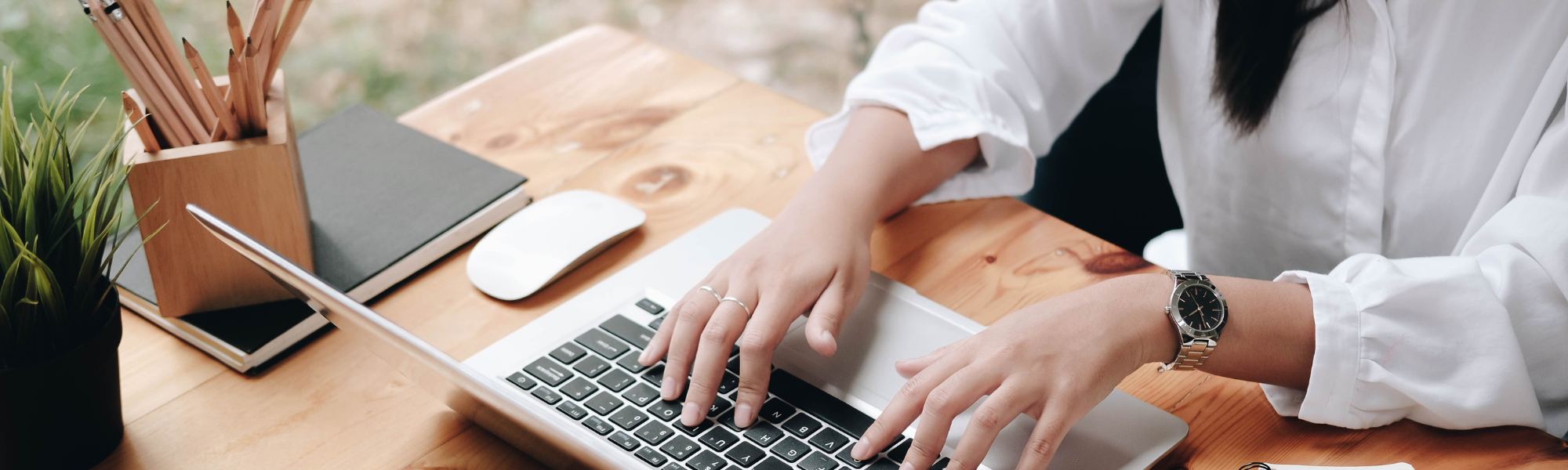 Person on a laptop