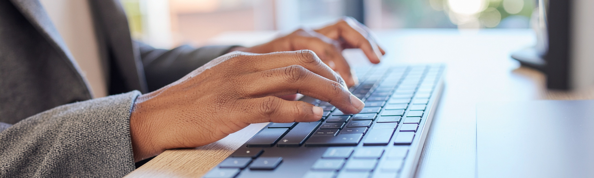 hands on keyboard
