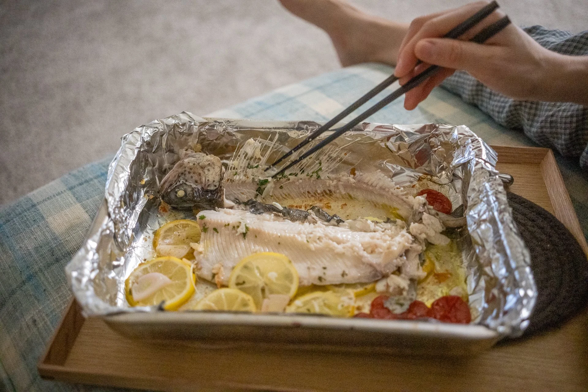 January 8, 2026 - Be bought a whole trout to try our hand at cooking it. It was delicious. Nashua, NH