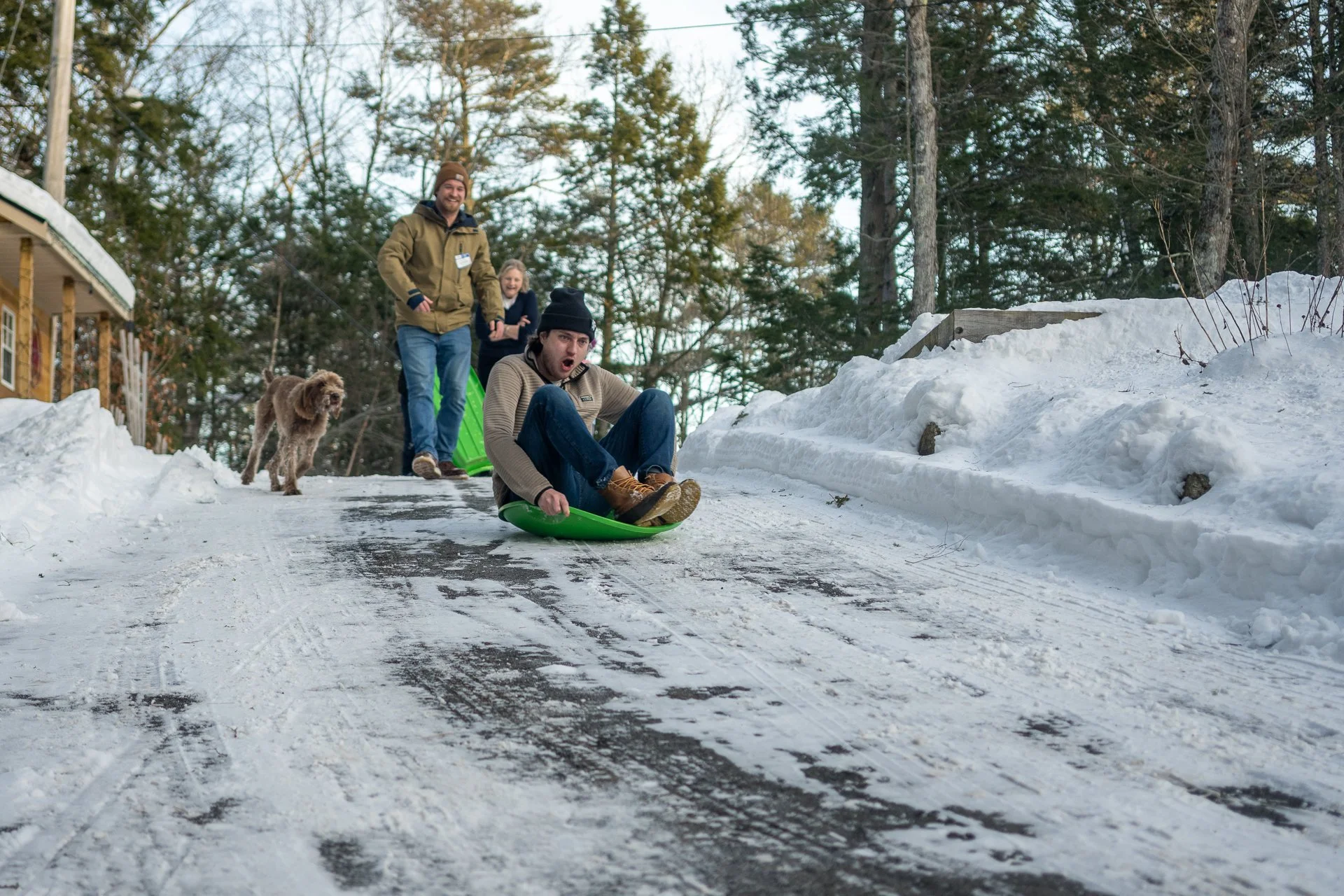 December 28, 2025 - Still kids at heart. Freeport, ME