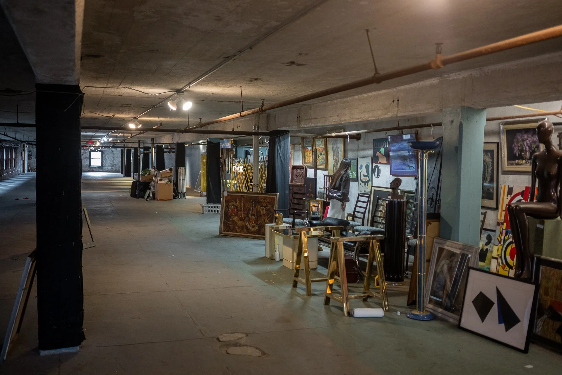 October 31, 2025 - Art in a warehouse. Peabody, MA