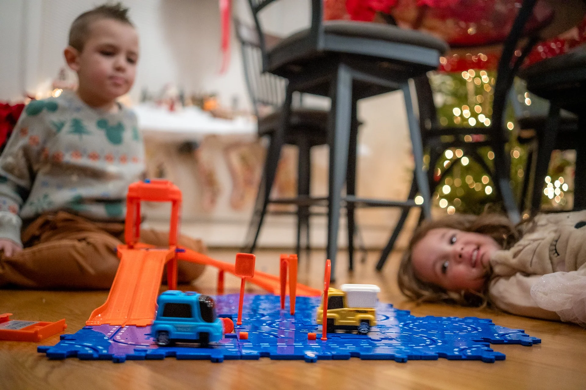 December 13, 2025 - Taking a break to let the cars zip around. Pelham, NH