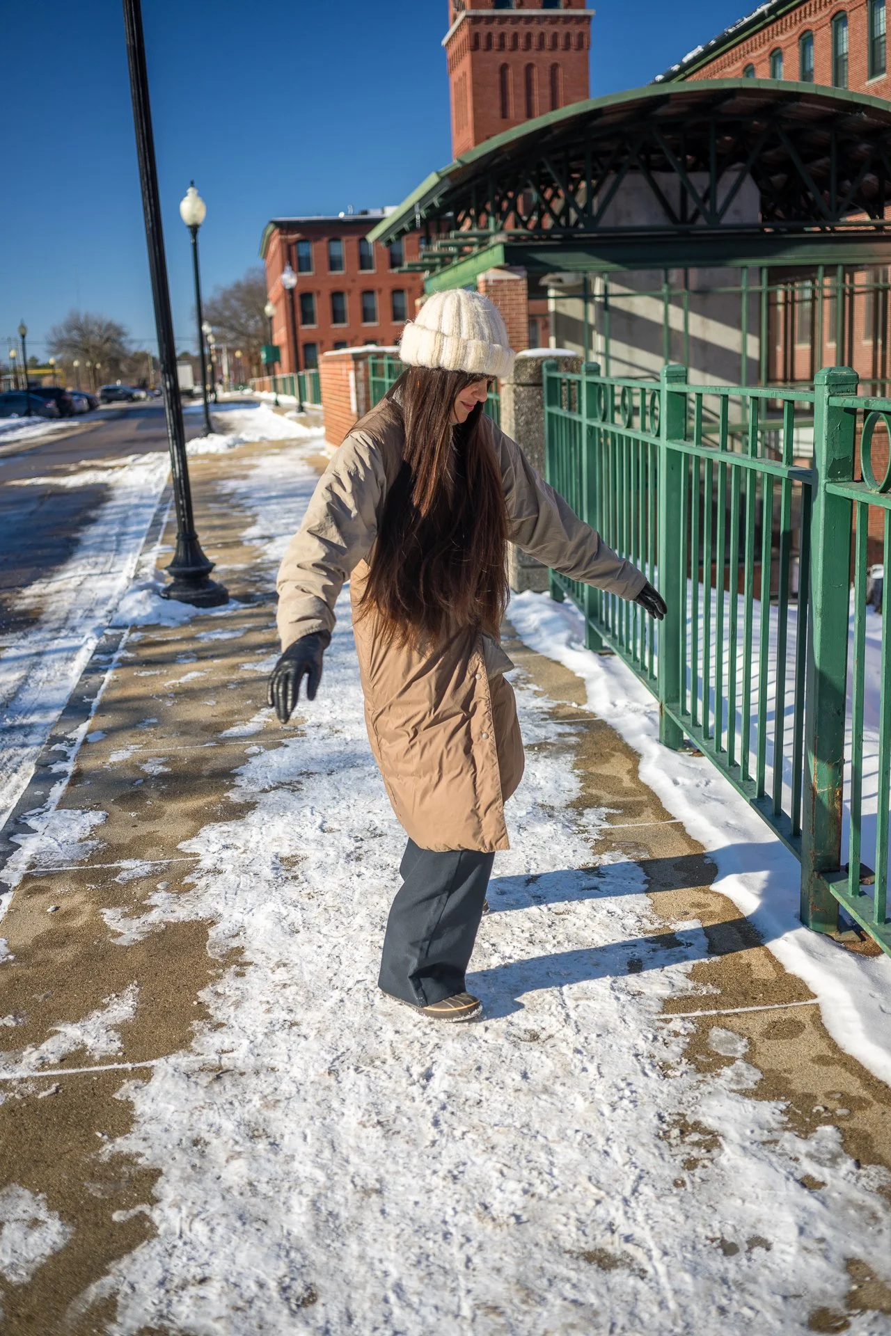 December 16, 2025 -   The snow felt like cornstarch underfoot. Good for twirling. Nashua, NH