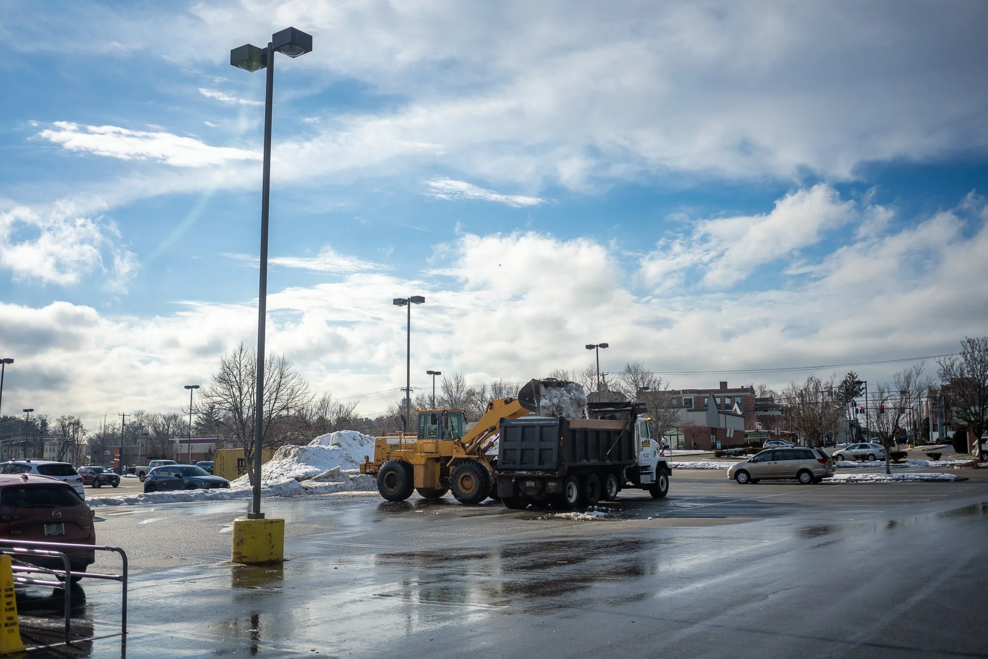 January 9, 2026 - Where does all the snow go? We may never know for sure. Nashua, NH