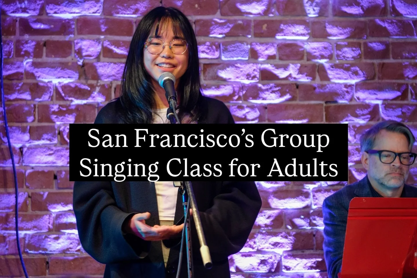 No experience required.

If you&rsquo;ve always wanted to sing better but didn&rsquo;t know where to start, The Art of Singing is a welcoming group class designed for adults in San Francisco.

You&rsquo;ll learn how your voice works, build confidence