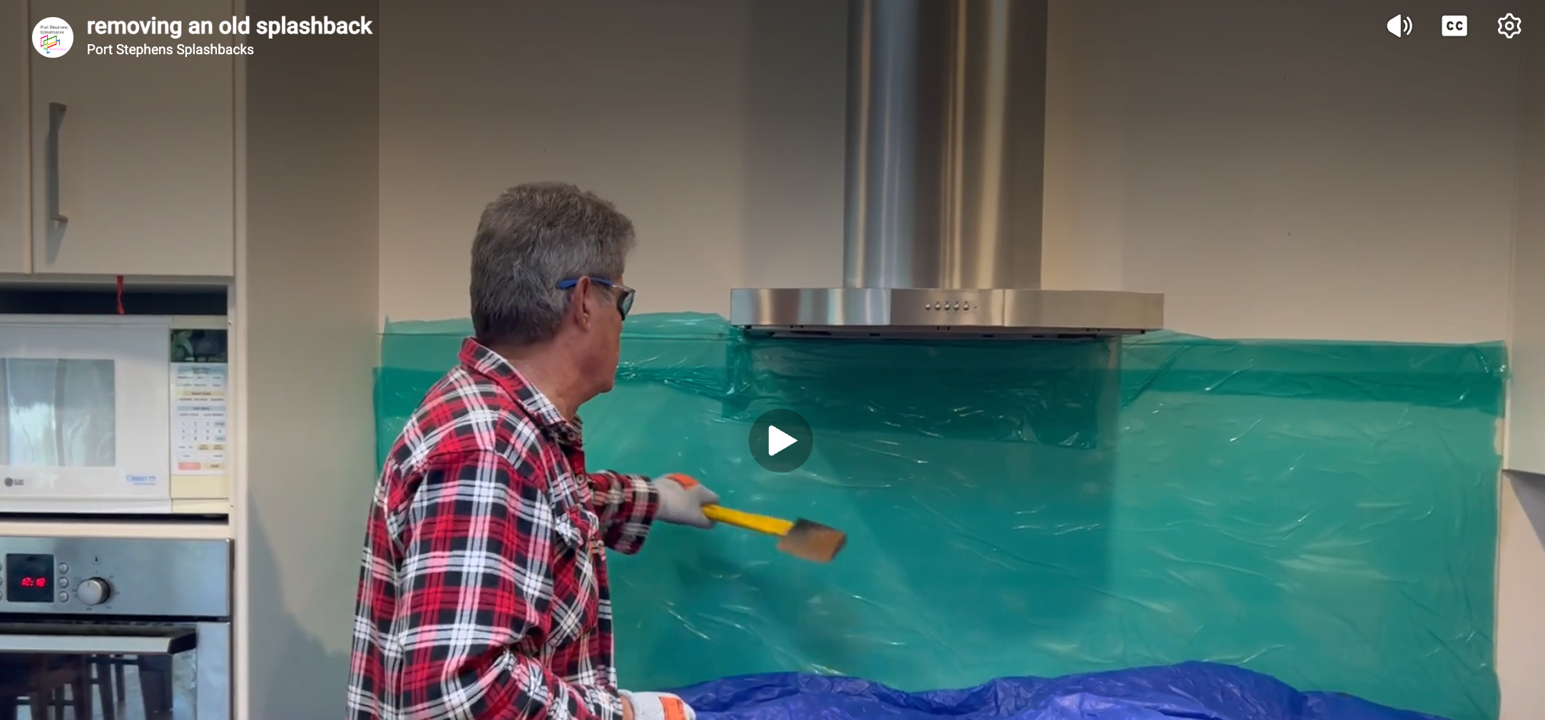 removing an old splashback
