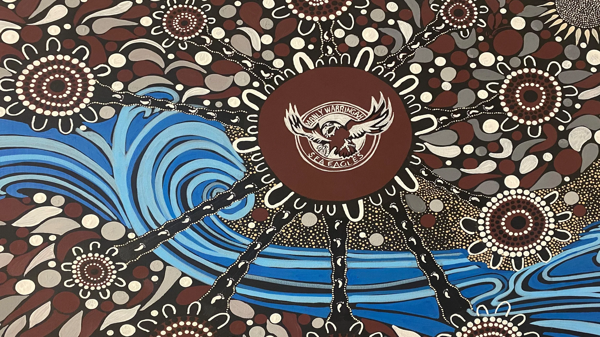 Indigenous artwork by Doris Glasson from Mandaang Art