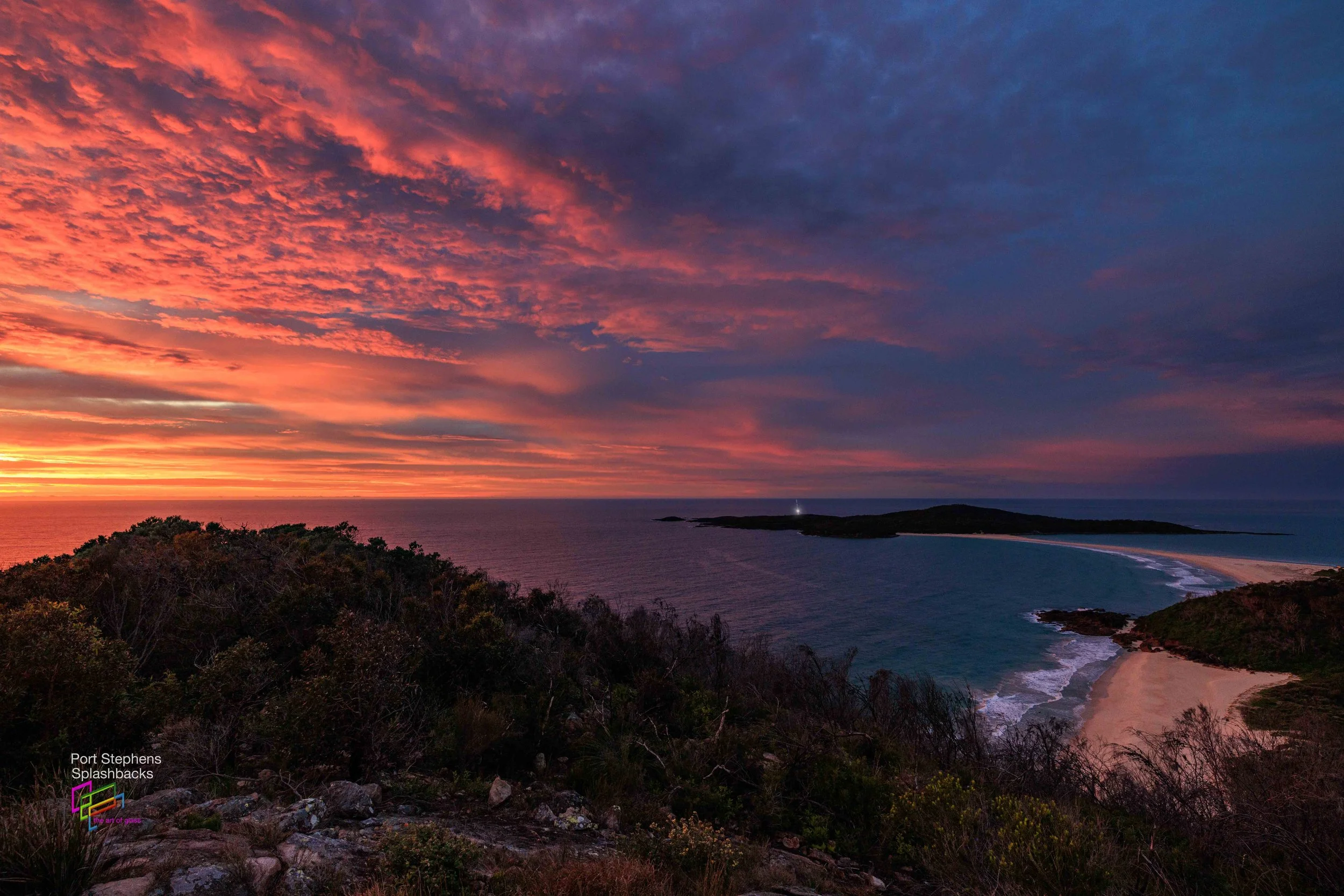 Fingal Lighthouse at sunrise