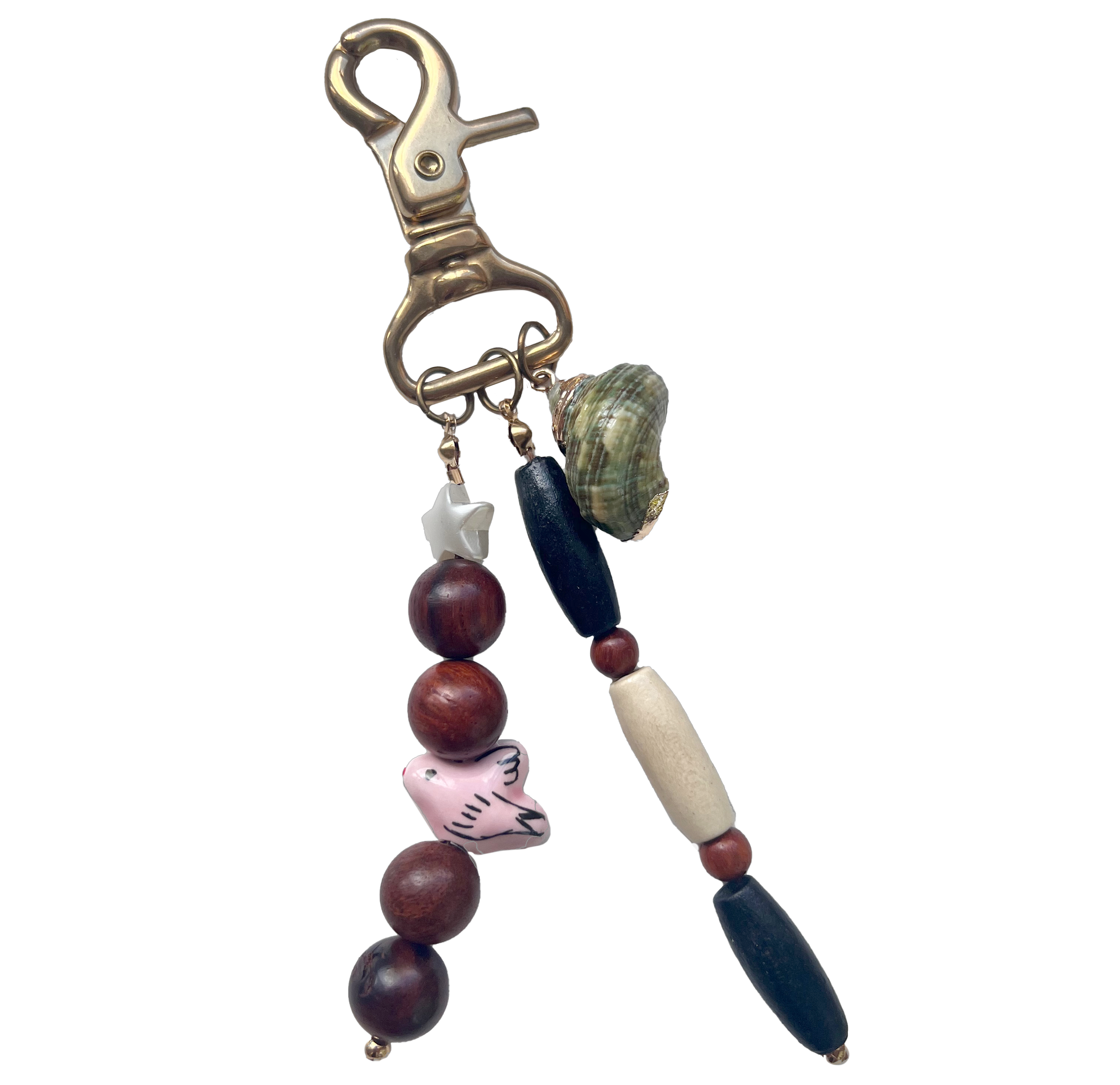 Shell Dice Bag Charm