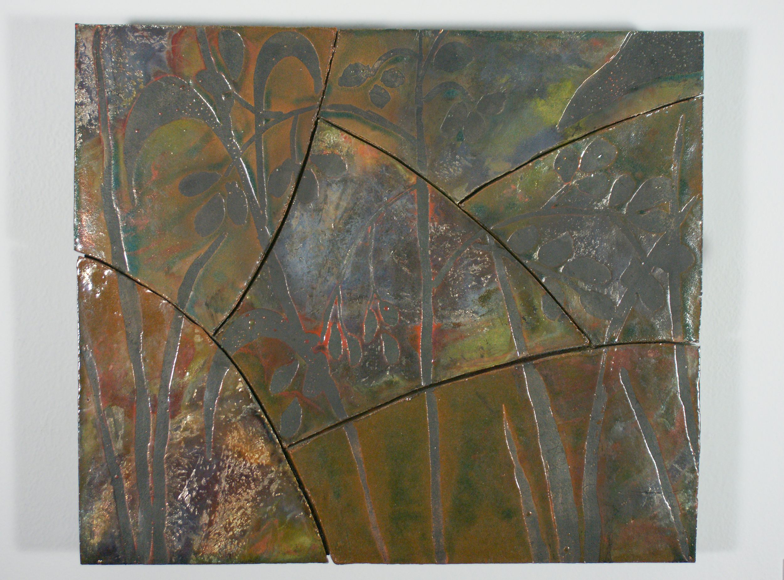 Marsh View
Raku Fired hand~built ceramic on panel