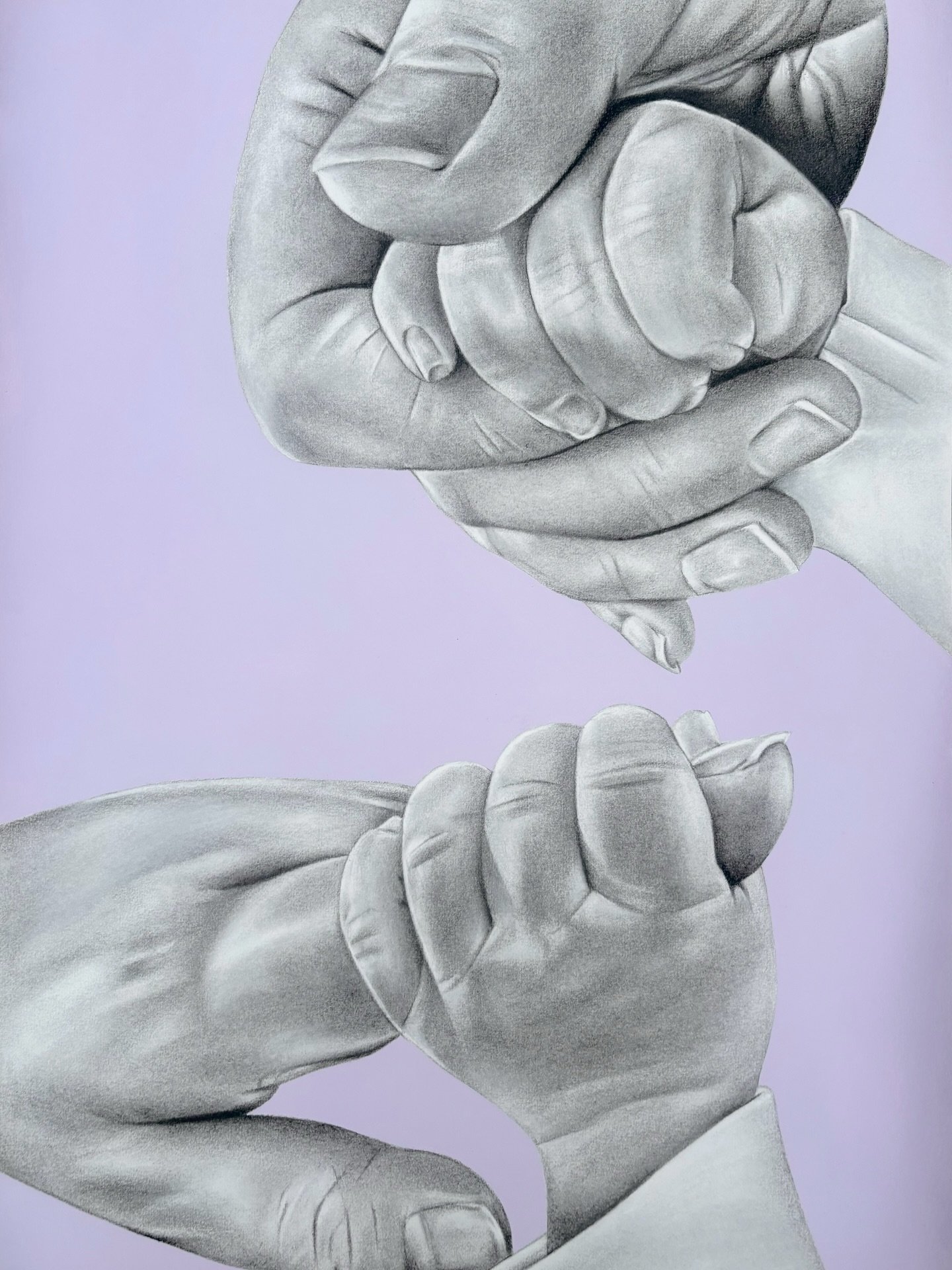 Mum &amp; Baby Hands Commission 💜
Charcoal &amp; acrylic paint
42cm x 59.4cm
.
.
.
#adelaideartist #adelaidedesigner #artworkcommission #charcoalcommission #drawingcomission #charcoaldrawing #painting #colourfulart #adelaidesmallbusiness #artshare