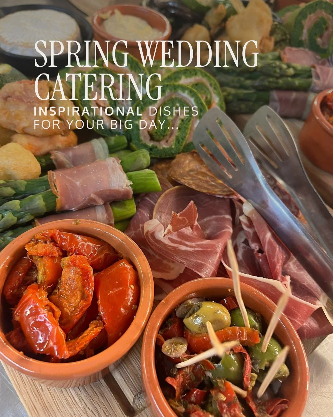 We are finally approaching the spring wedding season! Which means we&rsquo;re swapping the warm, comfort food for the crisp and vibrant flavours of spring🥗 

👉Swipe to see some of our seasonal favourites which are currently on our menu and visit ou