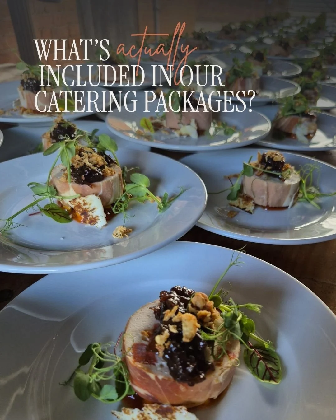 At Your Plate or Mine, we frequently get asked what is actually included in our catering packages. 

Take a swipe to see our answers👉

We also offer upgraded packages, from speciality glassware to custom linens, to ensure your table setting perfectl