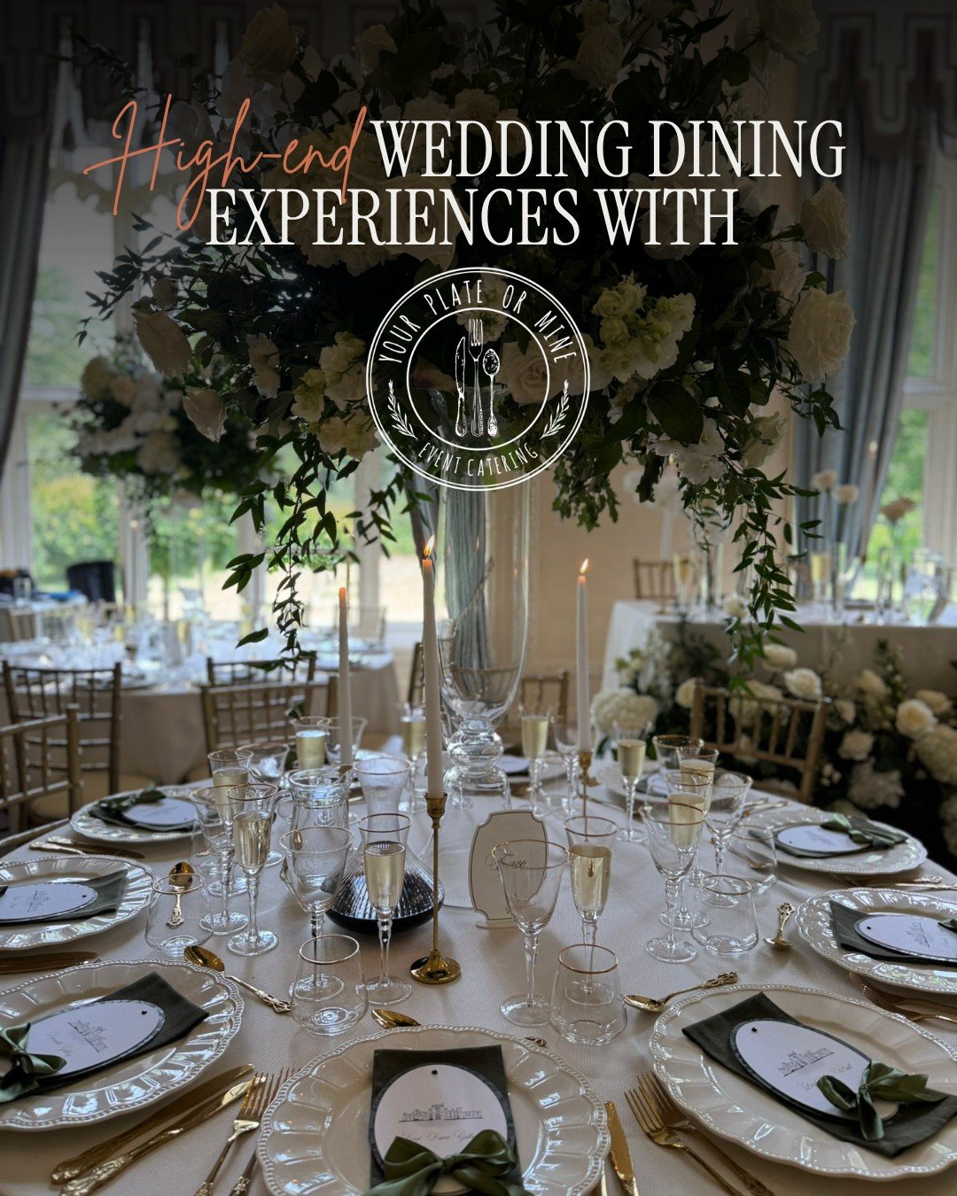 💒Your wedding menu should create lasting memories, from the first canap&eacute; to the late-night nibbles. 

At Your Plate or Mine, we specialise in high-end, versatile dining experiences tailored to every couple. We &lsquo;re focused on providing a