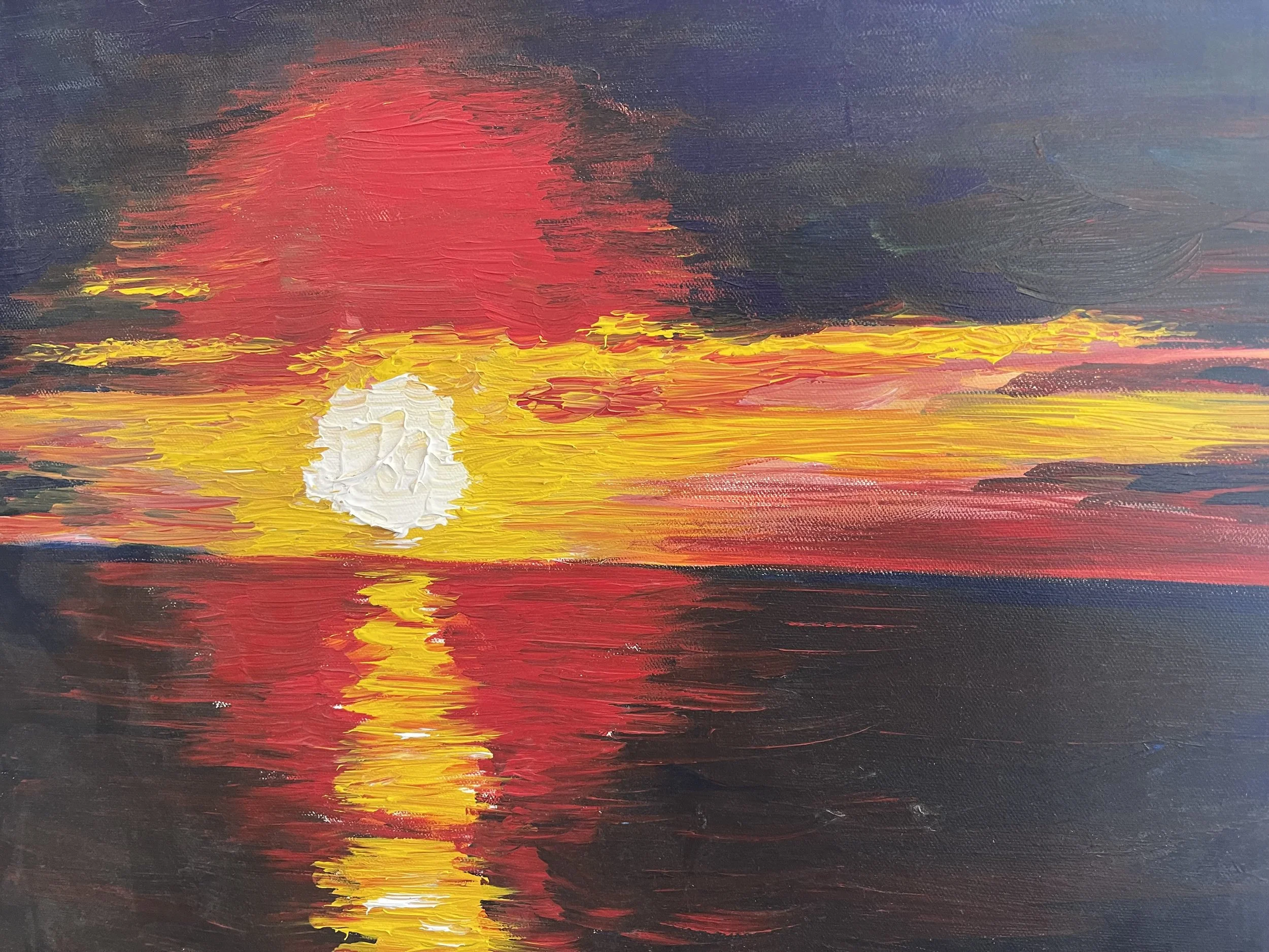 Sunset, Acrylic