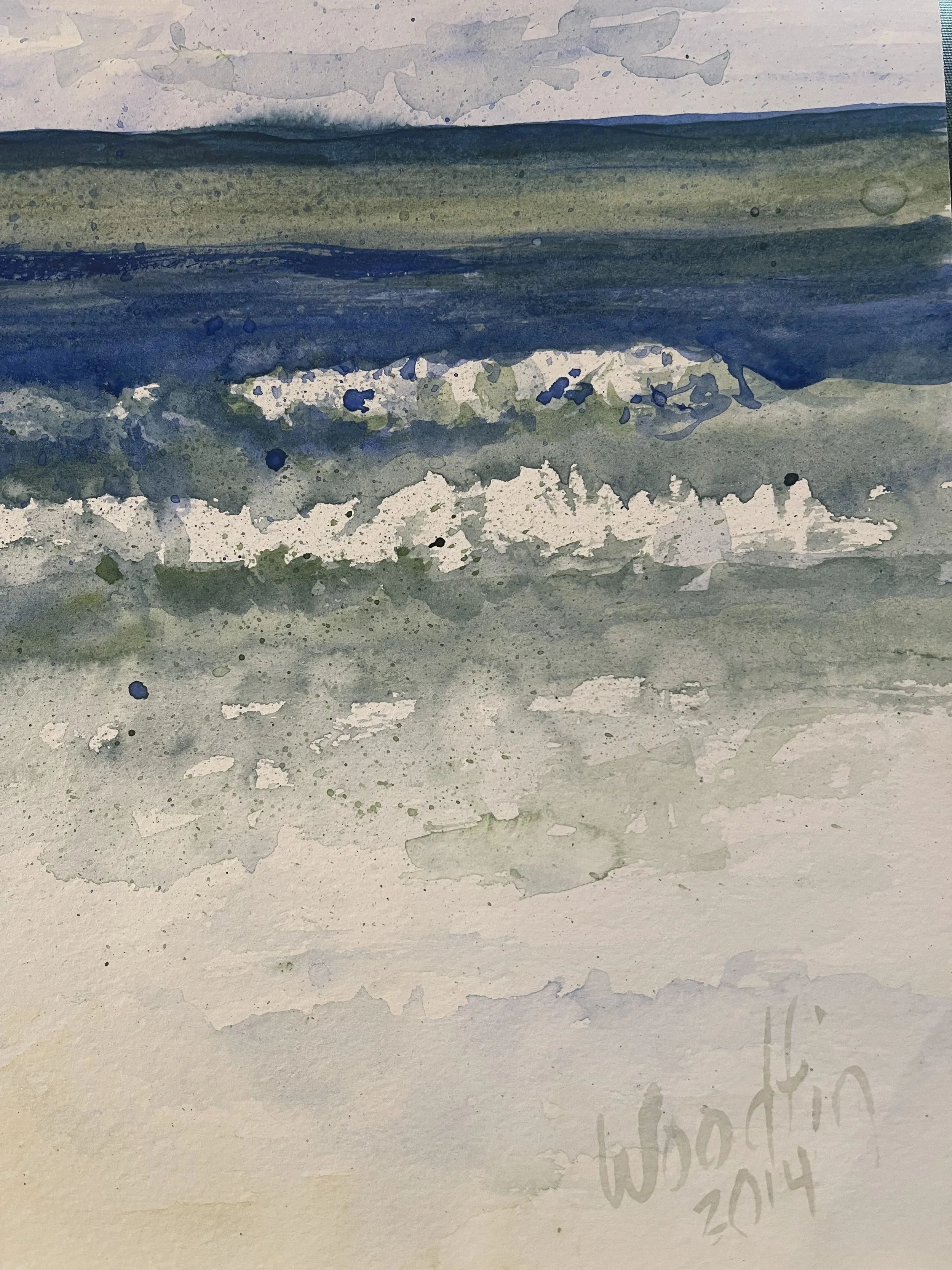 Seashore at Seagrove - Original Watercolor