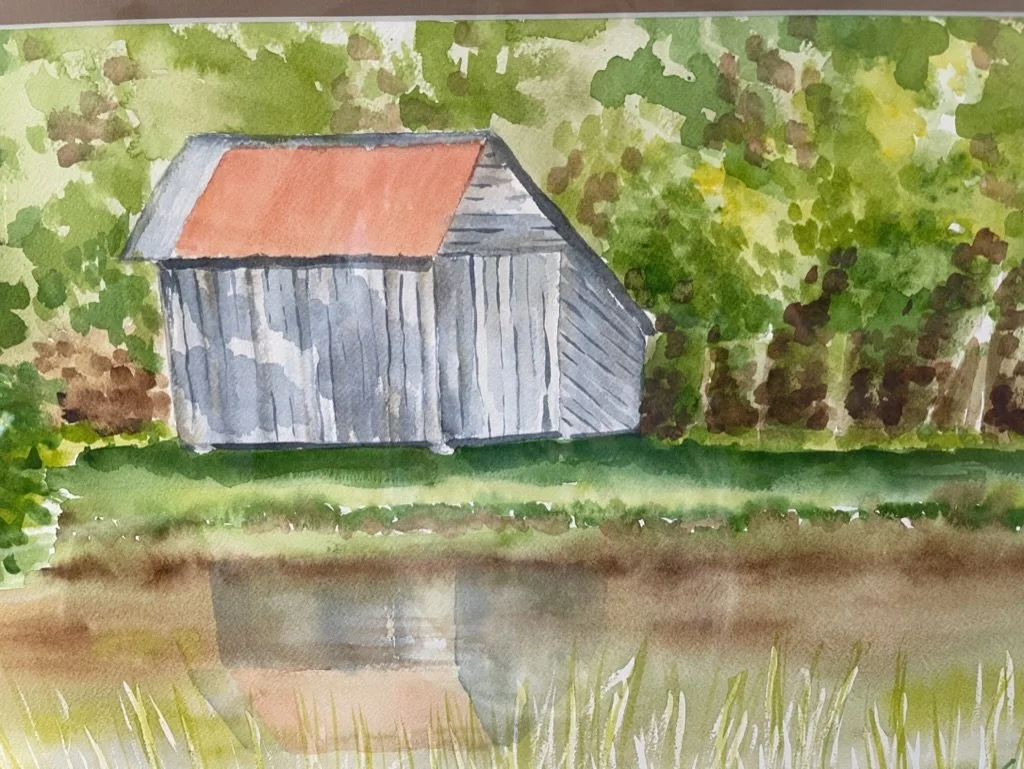 Old Building, Watercolor