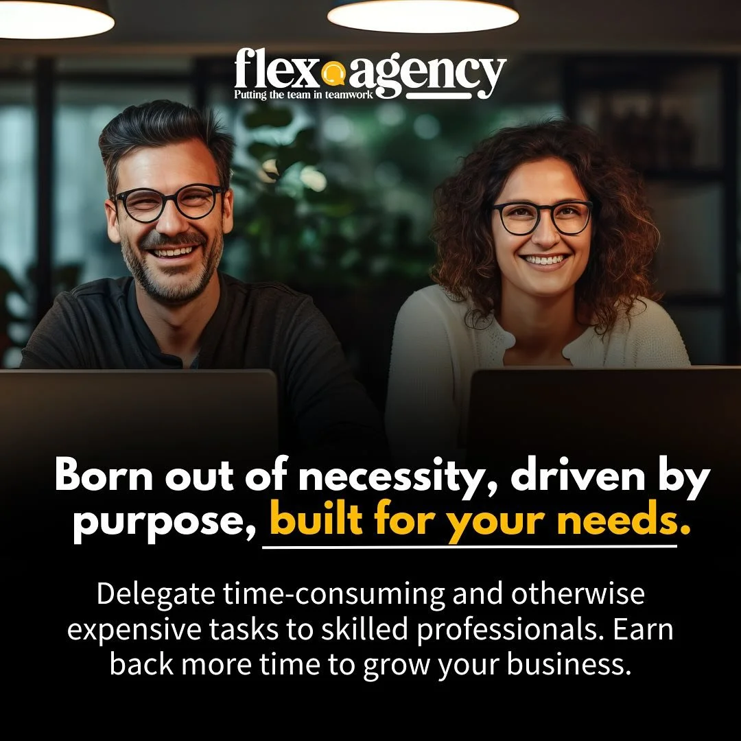 When the tasks pile up and projects slip through the cracks, Flex Agency is here to step in and help. We make sure you have the right solutions for your growing business.