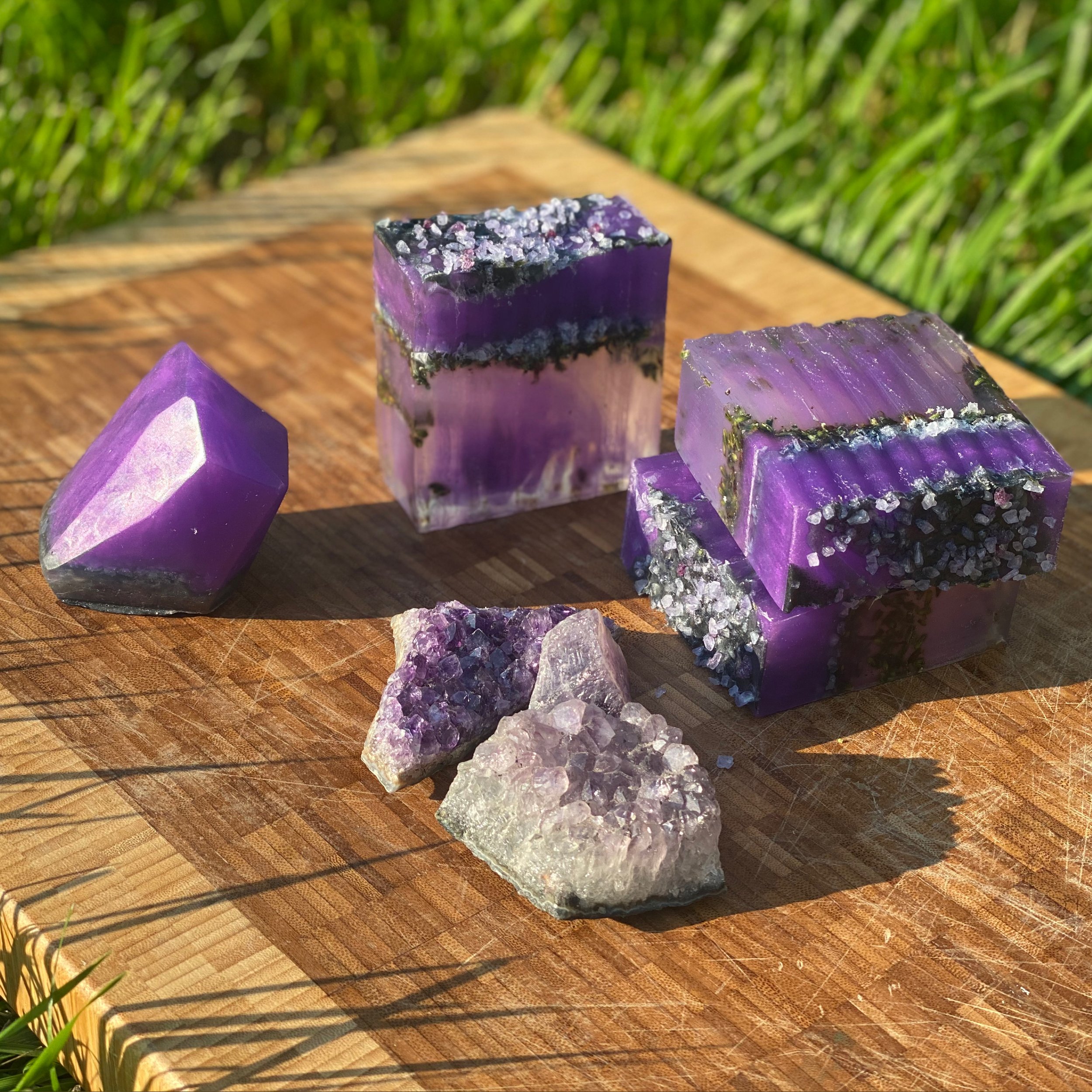 Lavender Amethyst Soap Bar