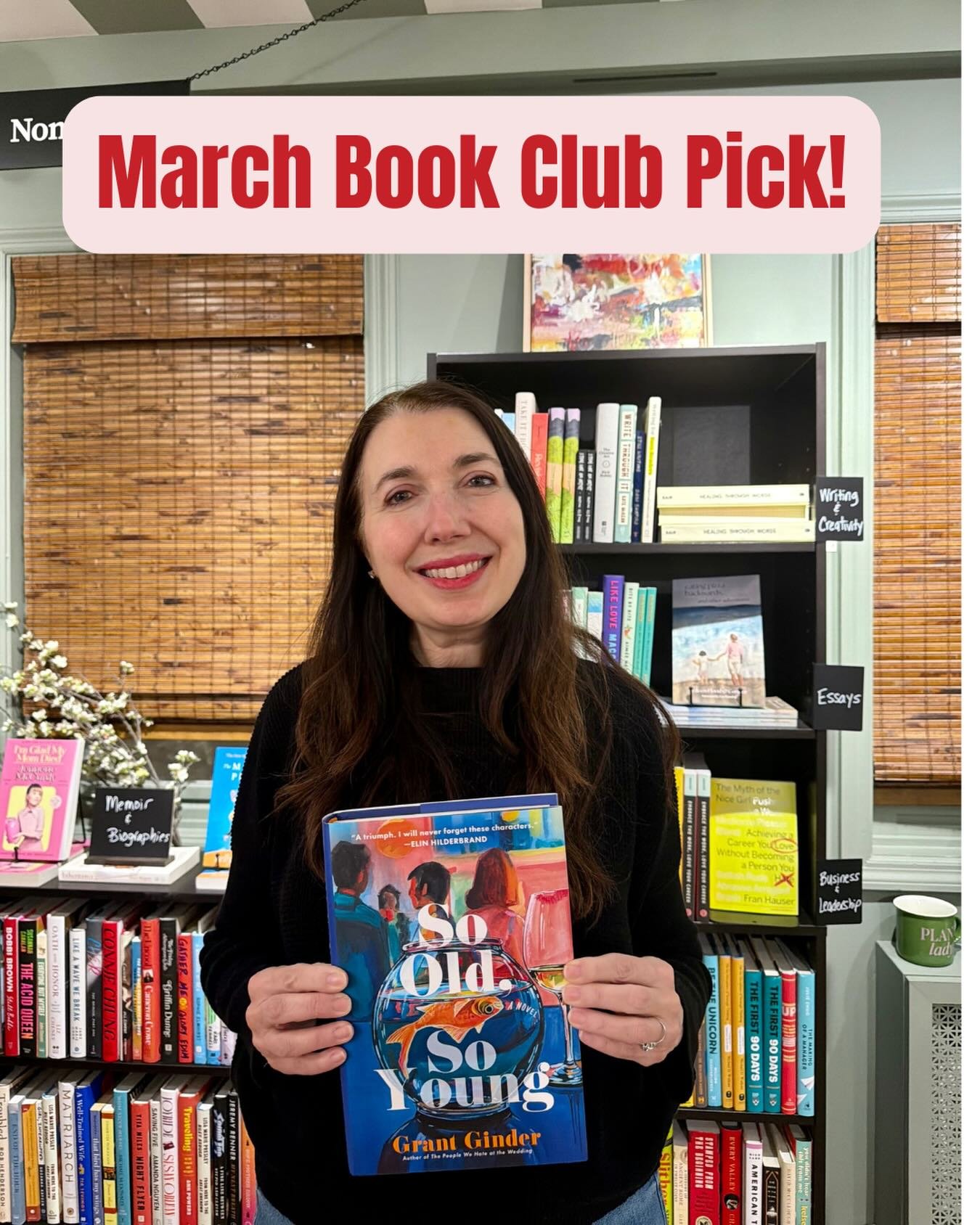 𝗠𝗮𝗿𝗰𝗵 𝗕𝗼𝗼𝗸 𝗖𝗹𝘂𝗯 𝗣𝗶𝗰𝗸! 📚✨ 

For March, we&rsquo;re reading 𝘚𝘰 𝘖𝘭𝘥, 𝘚𝘰 𝘠𝘰𝘶𝘯𝘨 by @grantginder. I LOVED this book. 🥰

It follows six friends over two decades, and every shift&mdash;careers, marriages, jealousy, longing, los