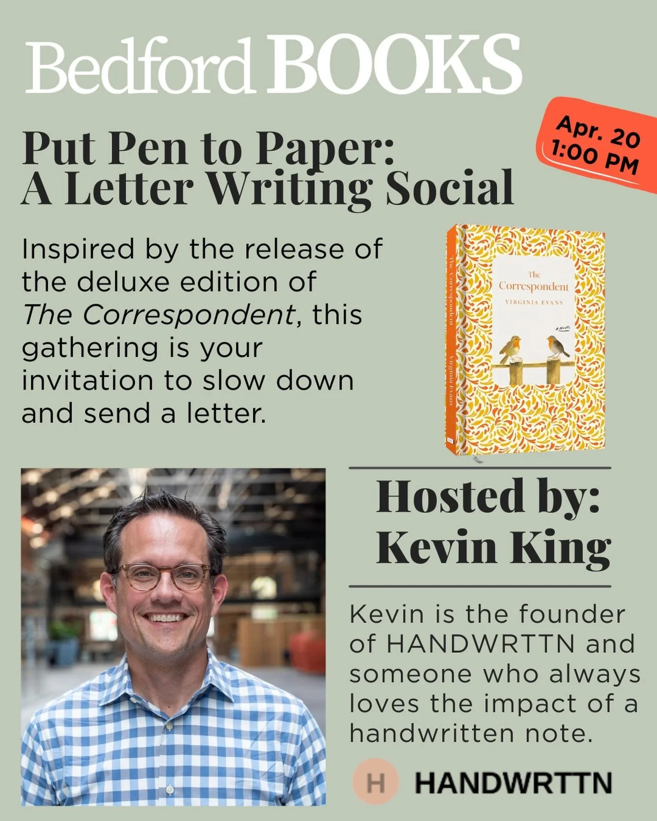 There&rsquo;s something so special about sitting down to write a letter 💌

Our letter-writing social filled up before we could even promote it, so we&rsquo;ve added a second session on April 20 at 1:00.
Join us for a cozy, unplugged hour at the shop