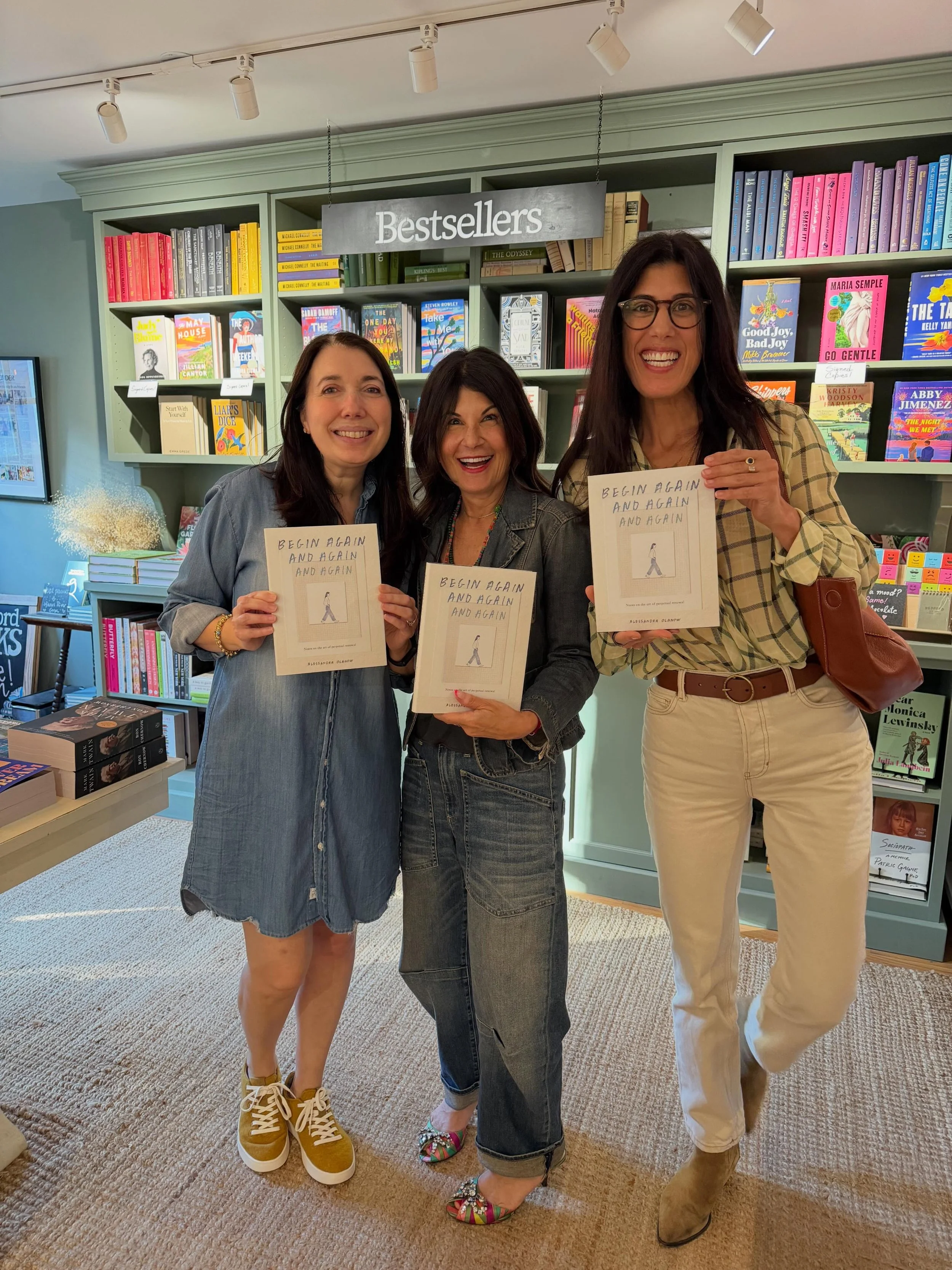 What a lovely evening with Alessandra Olanow. ✨

We talked about art, rituals, the beauty of a simple life, and the courage&mdash;and excitement&mdash;of beginning again.

A heartfelt thank you to Barri Leiner Grant for leading another beautiful conv