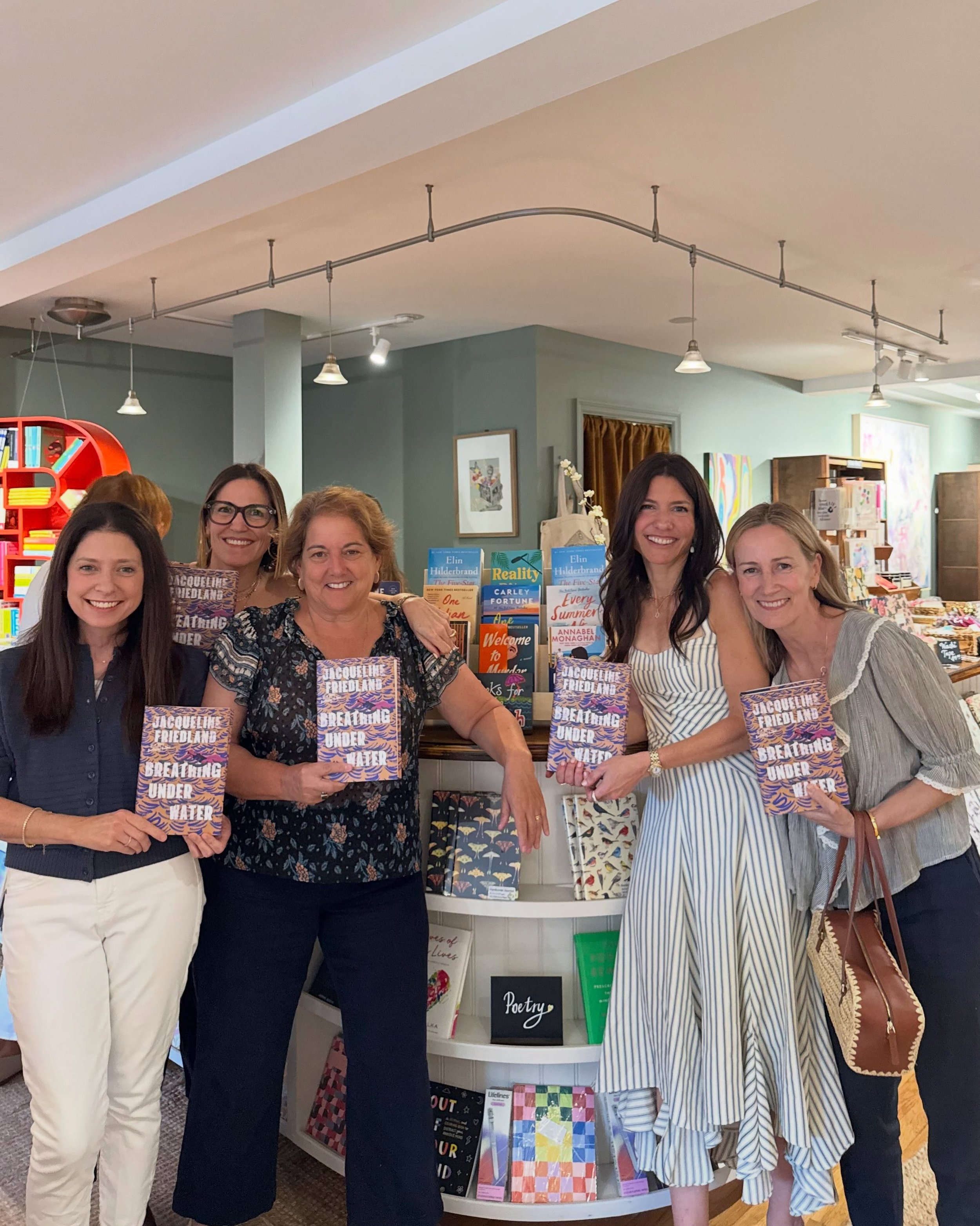 Happy Pub Day to Jackie Friedland! 🎉📚

What a joy it was to celebrate the launch of 𝘉𝘳𝘦𝘢𝘵𝘩𝘪𝘯𝘨 𝘜𝘯𝘥𝘦𝘳 𝘞𝘢𝘵𝘦𝘳 last night. Thank you to the wonderful Sam Woodruff for leading such a thoughtful conversation&mdash;and to everyone who ca