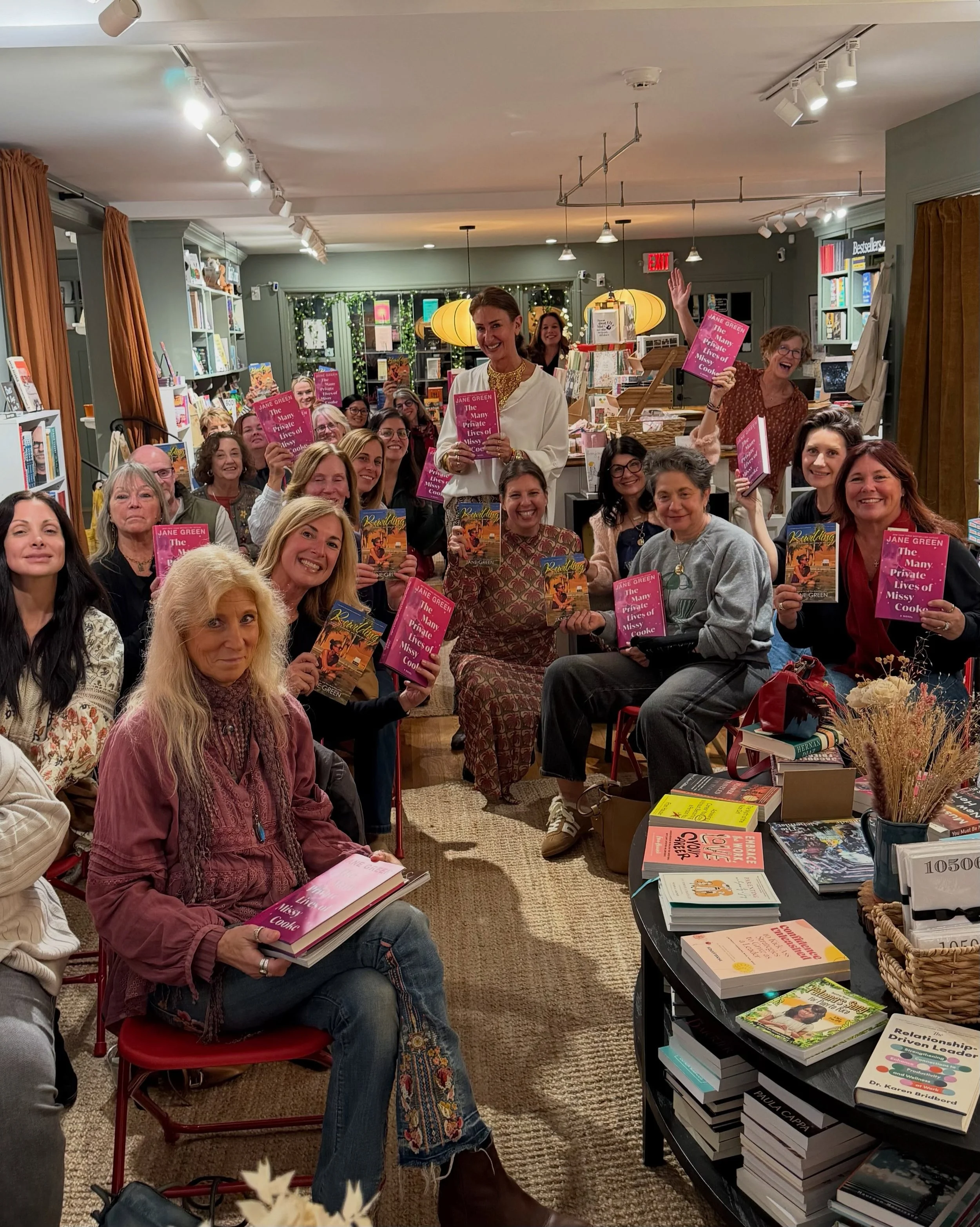 The legendary Jane Green was at Bedford Books last night! 💛 What a gift to get to know the woman behind the 22 novels and 10 million+ books in print. Her words were so moving, thoughtful, and eloquent, and Michelle Garside did an incredible job guid