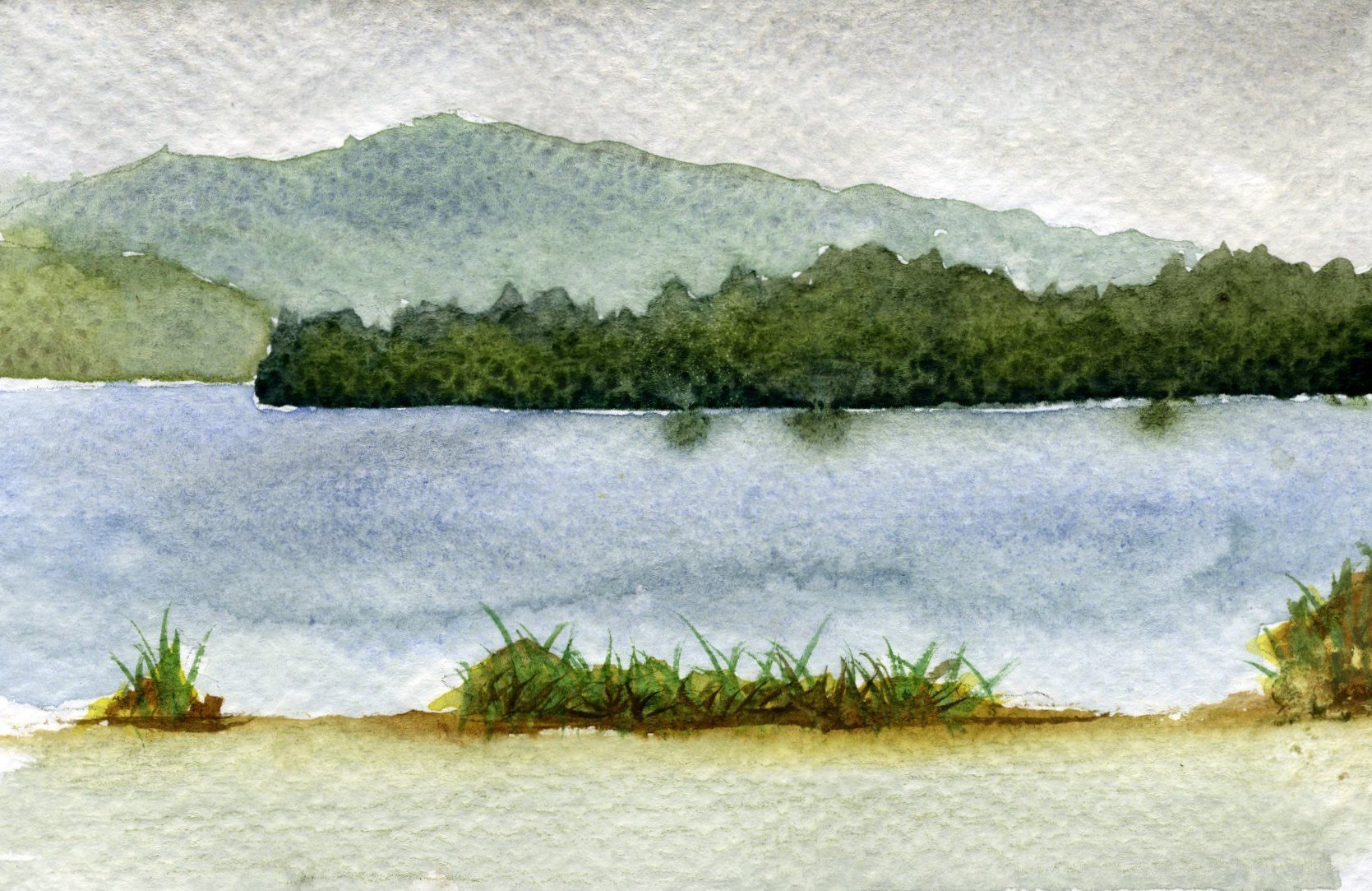 Kezar Lake in the Rain