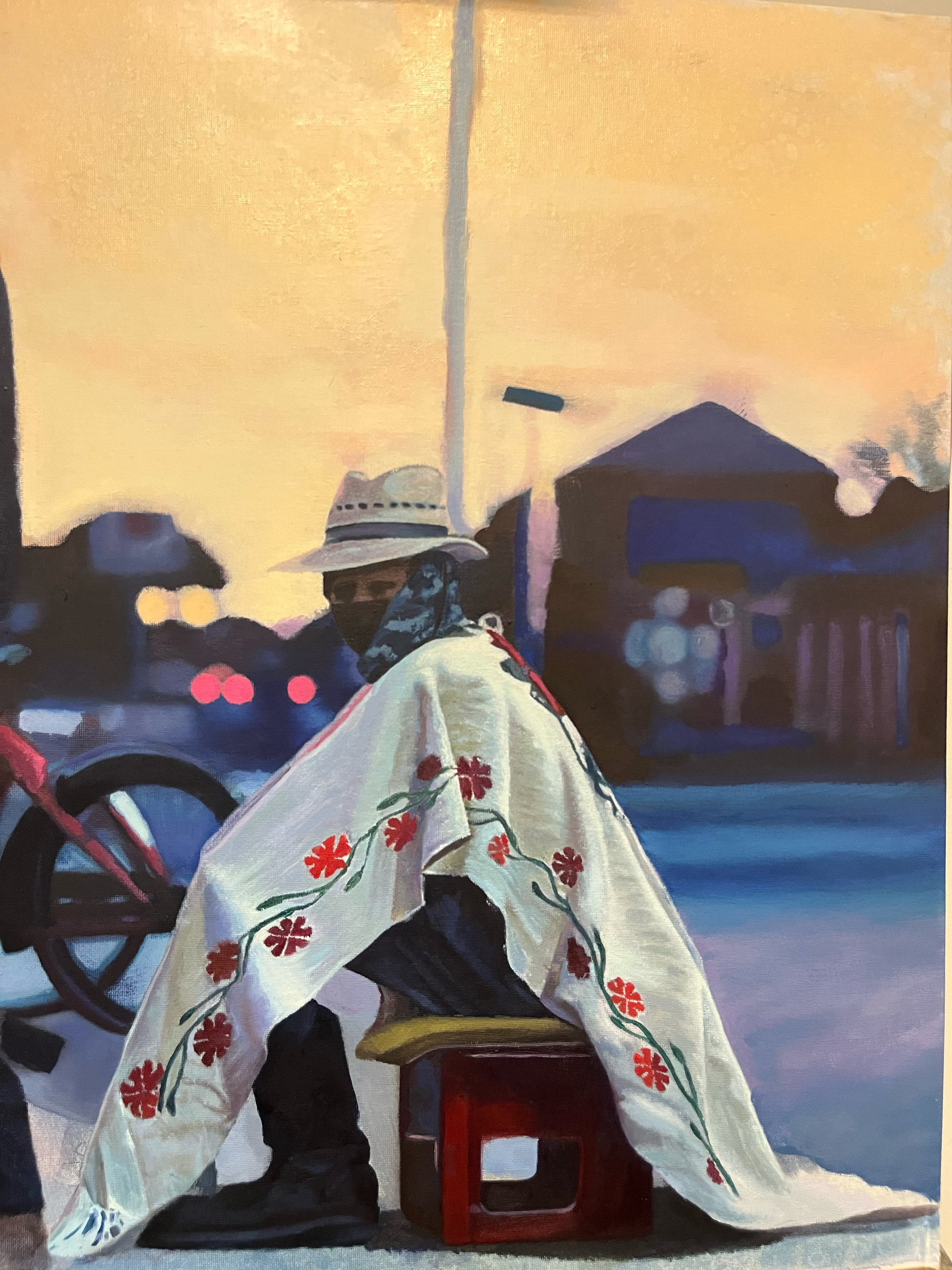 "Immokalee Man"
18" x 24"
2024
oils on linen panel