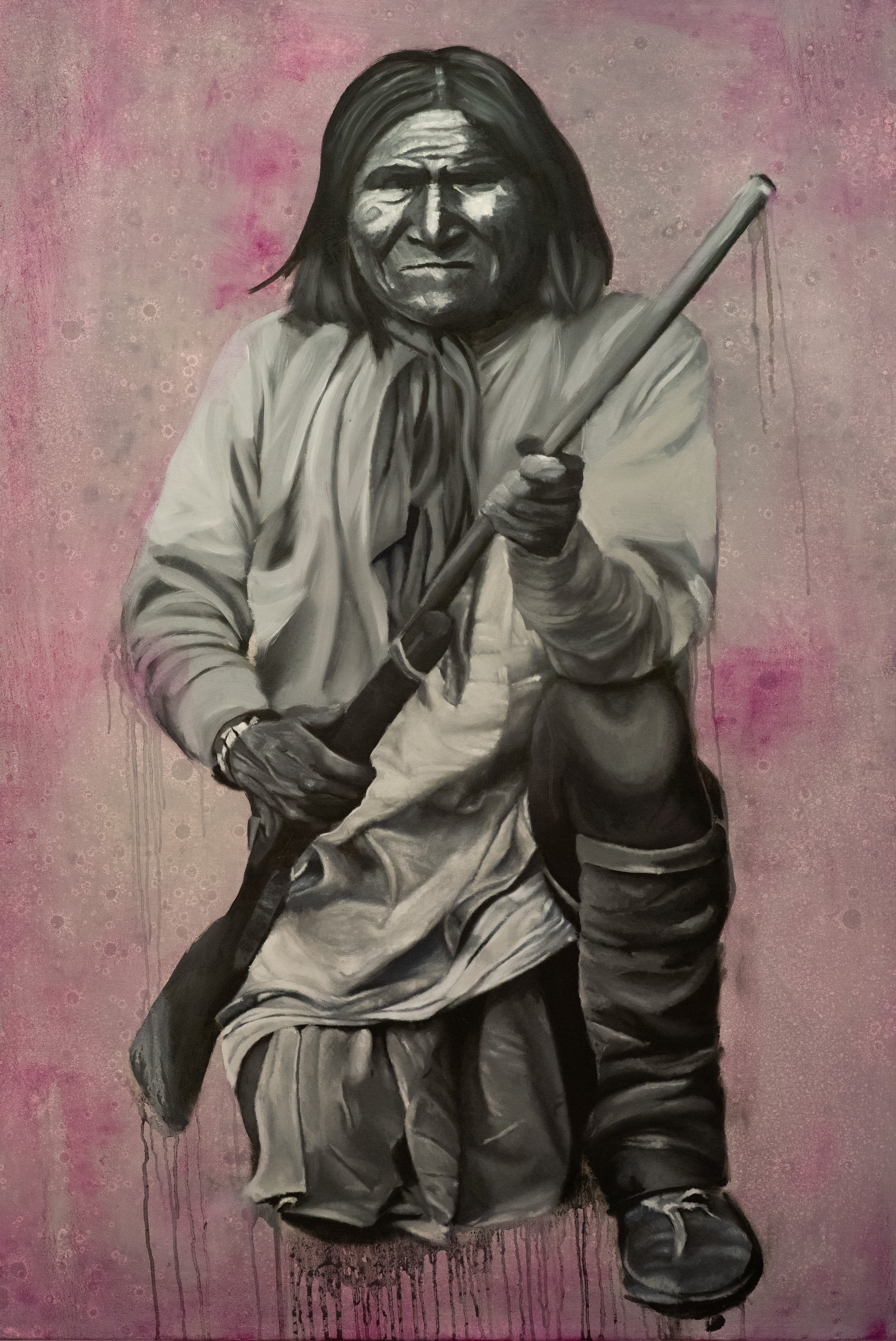 El Geronimo 36x48 oil on canvas 