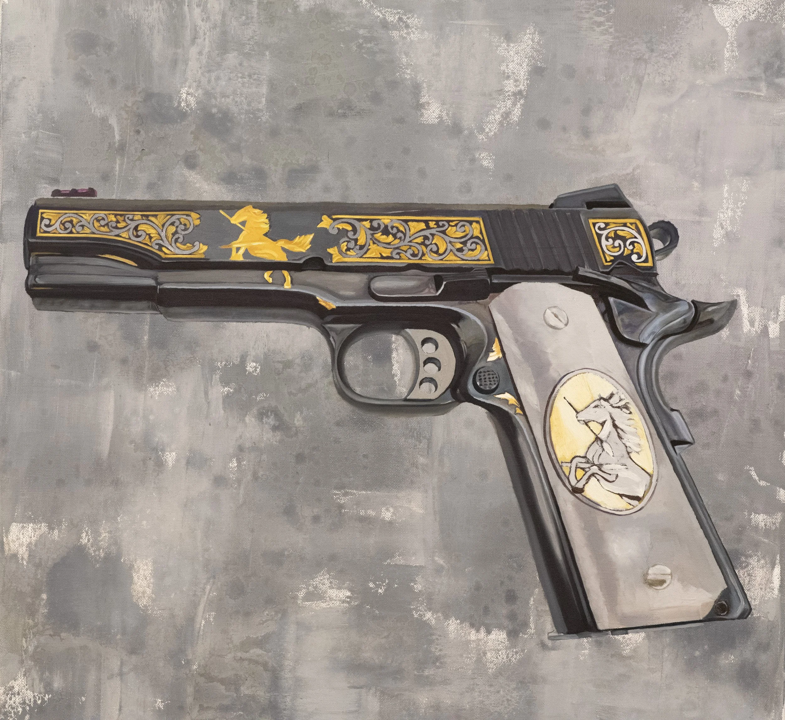 "Colt" 24"x24" oils on canvas circa 2025