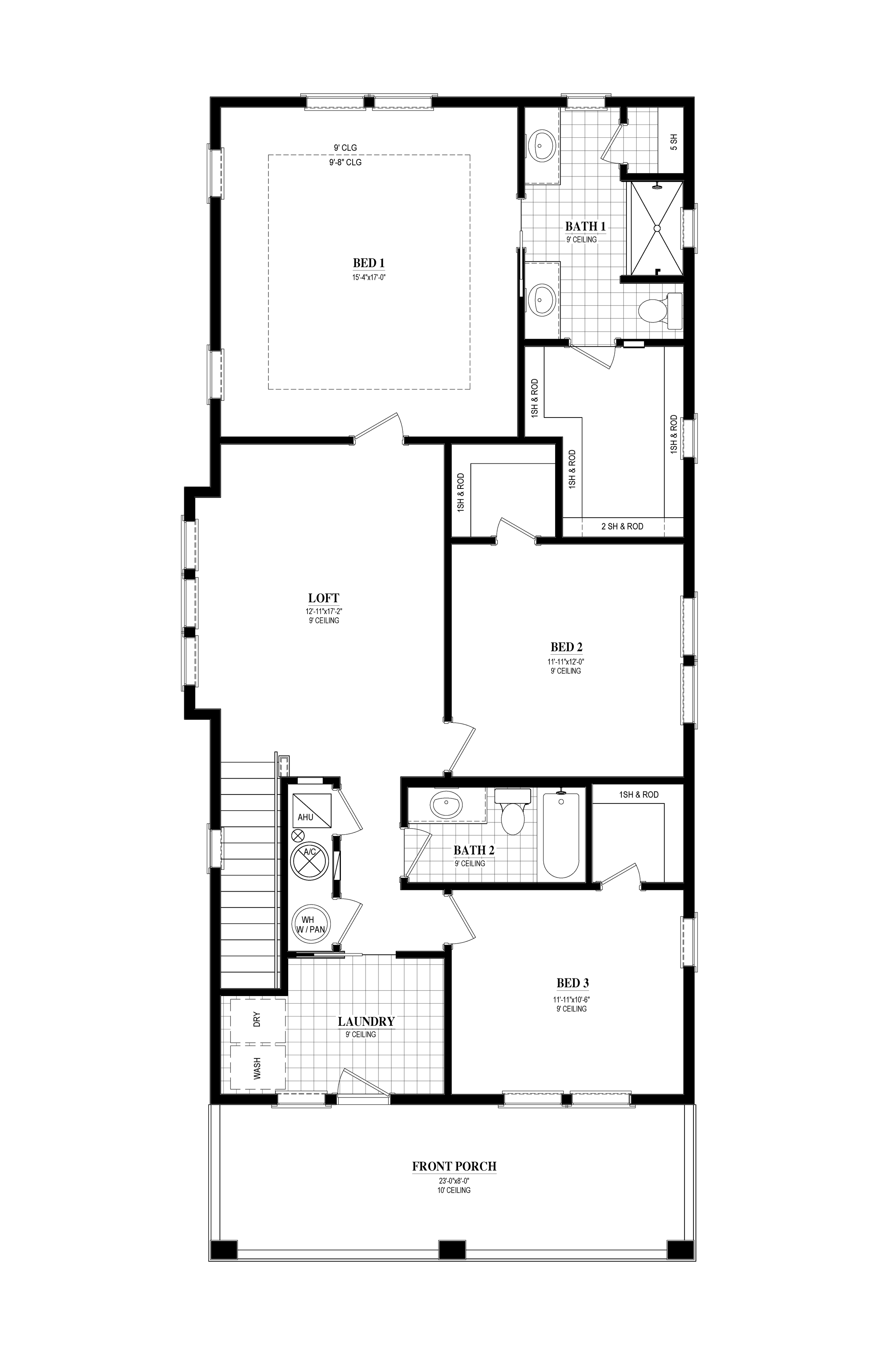 NEW BRUNSWICK PLAN -B 2nd floor plan
