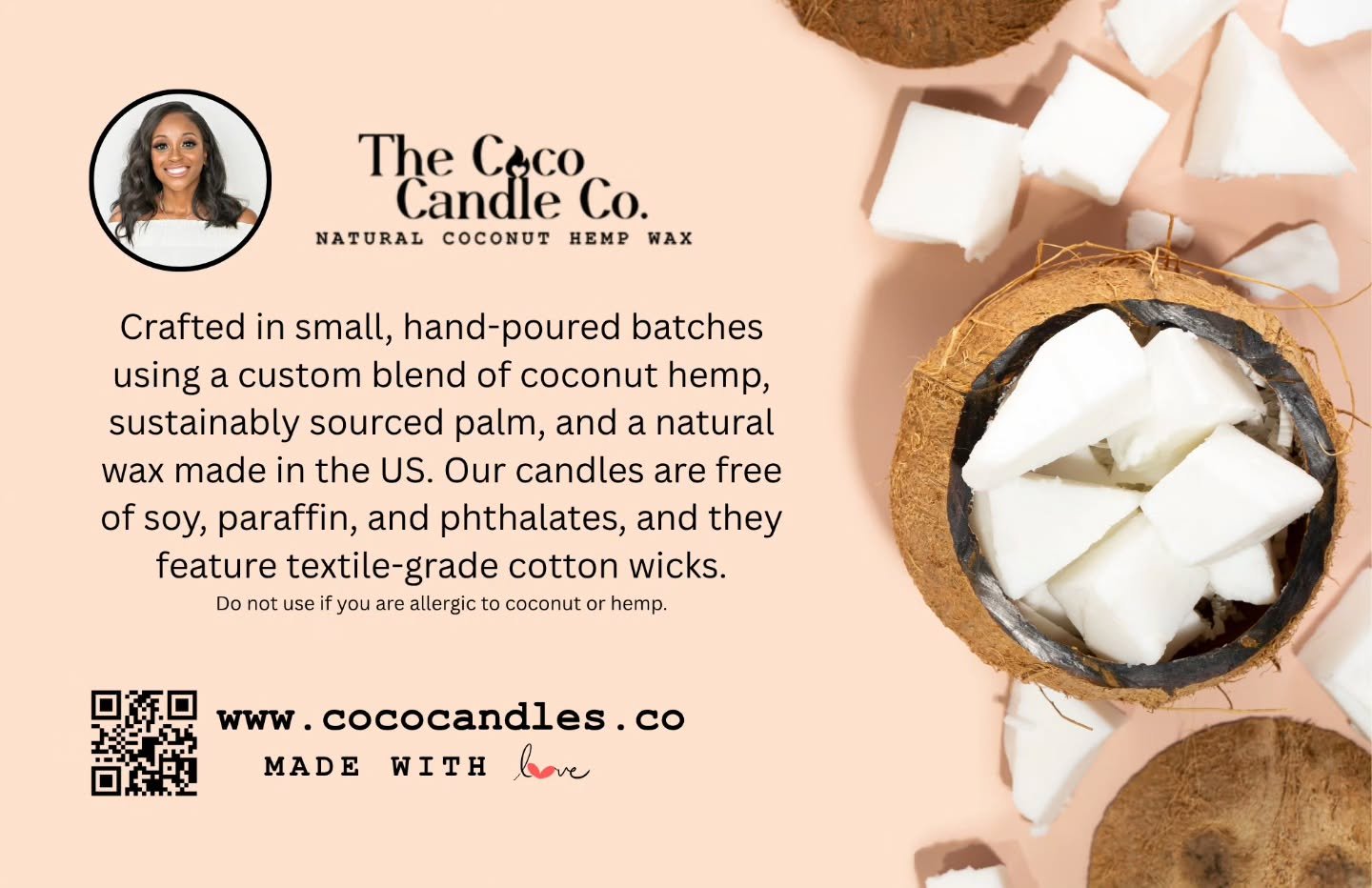 👋🏾 Hey y'all! Our first post to the world. We invite you to try the best coconut candles on the market.

Check out our website: www.cococandles.co 

#coconutcandles #blackownedbusiness #atlanta #weship #atlbusiness #gwinnett #soyfree #paraffinfree 