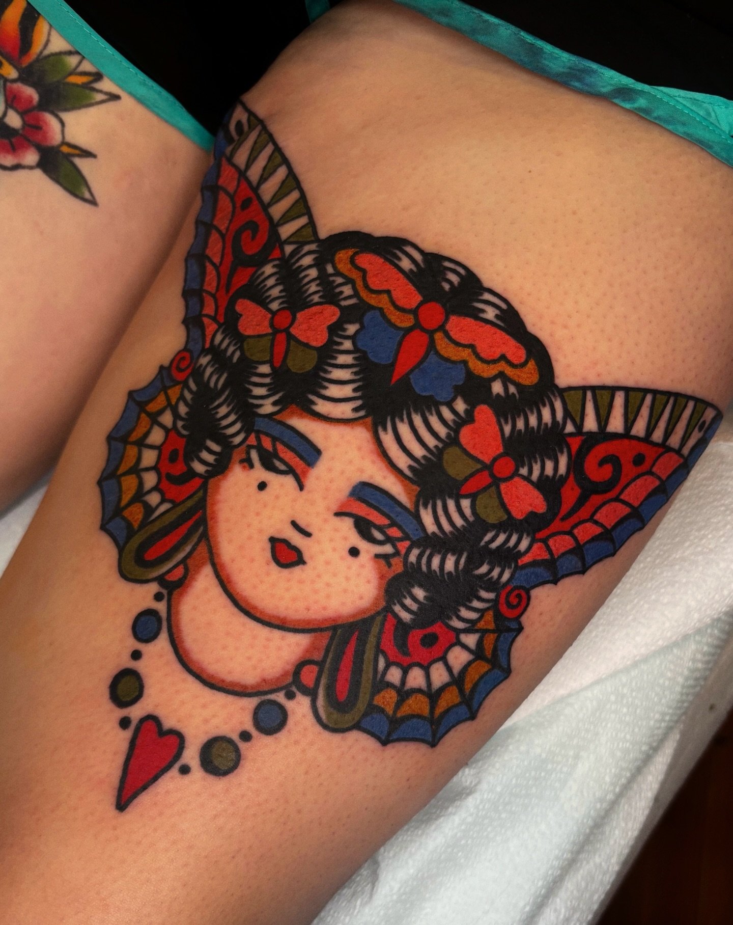 ni&ntilde;a mariposa 🦋 Very grateful to tattoo this one for Belicia &hearts;️ this is from my flash books where I keep hundreds of designs that are eligible for tattooing. Love you guys keep your heads up!