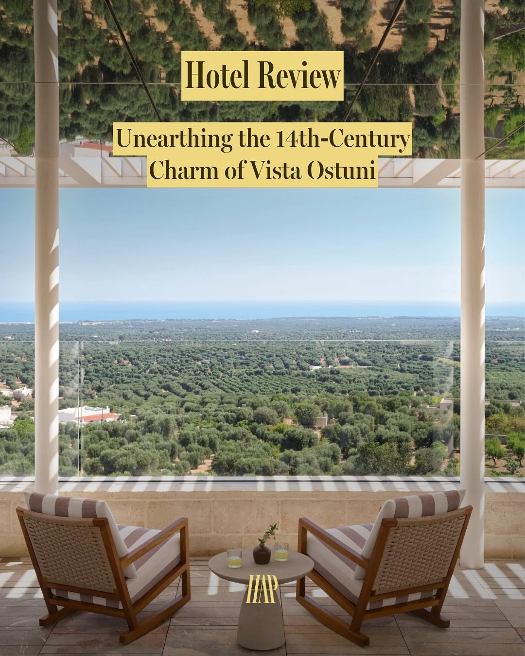 Nestled beneath Italy&rsquo;s &ldquo;White City,&rdquo; @vistaostuni is rewriting the rules of rural Puglian hospitality&mdash;one infinity pool, ancient olive tree, and Martino Gamper screen at a time. From a former convent-turned-tobacco factory to