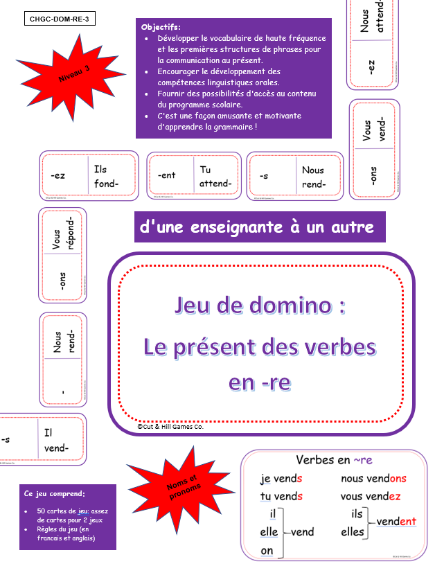 Page titre, N3, Domino, verbes -re.jpeg