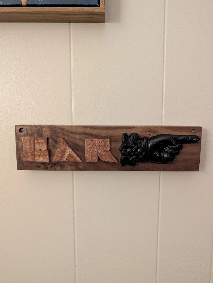 Abstract Bar Sign