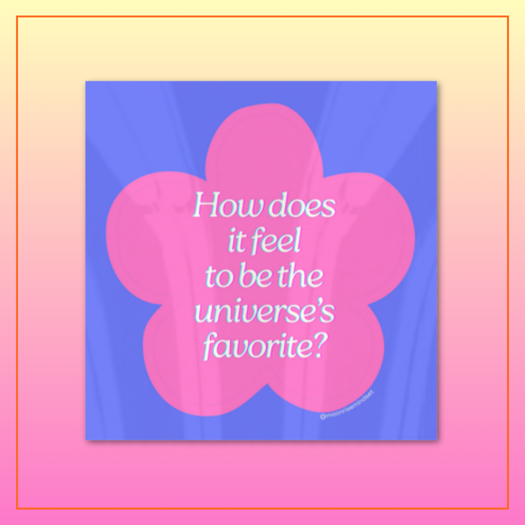 Universe's Fave Vinyl Sticker
